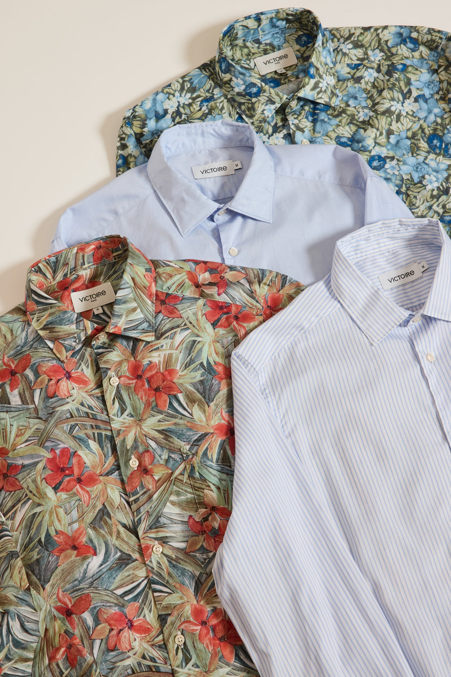 CHEMISE AJUSTÉE UNE POCHE BLEUET