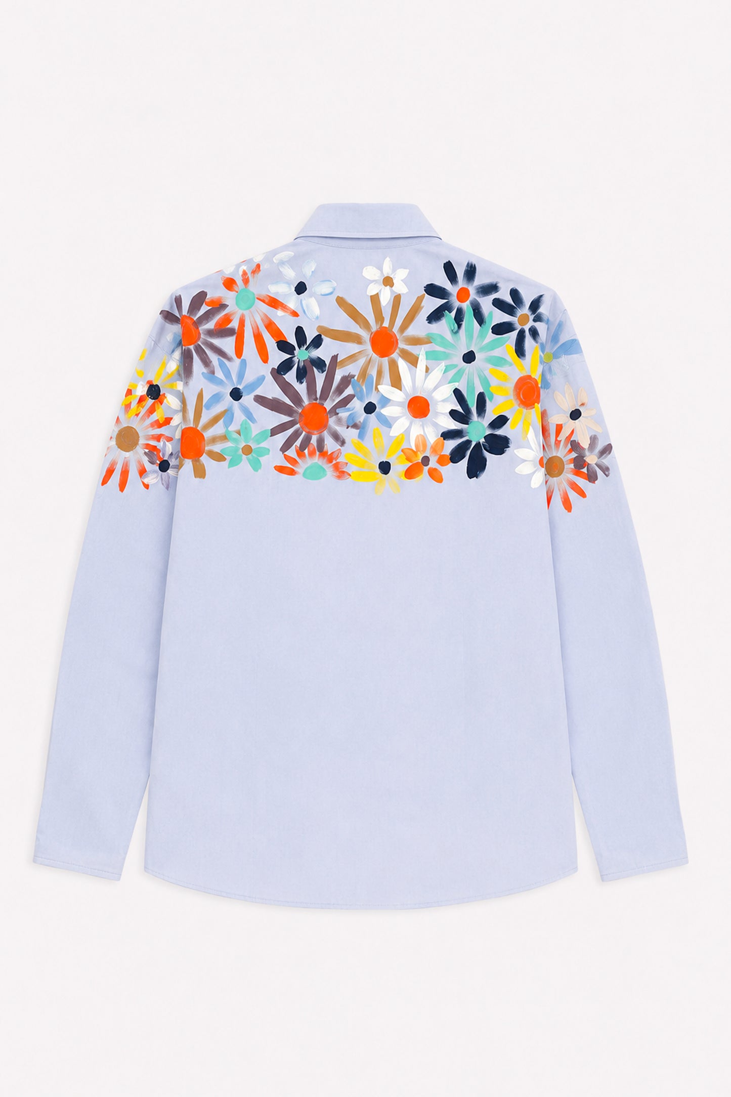 CHEMISE TRAPÈZE OVERSIZE CIEL