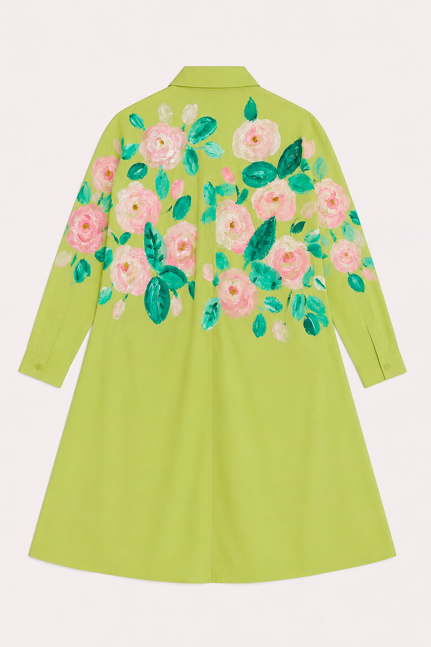 ROBE PEINTE VERTE