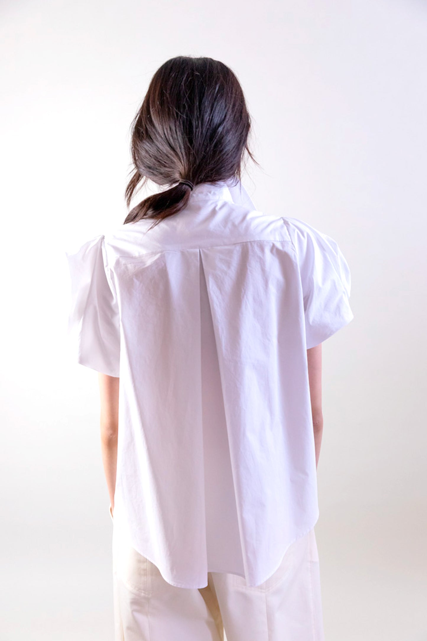 CHEMISE FLEURS BLANCHE