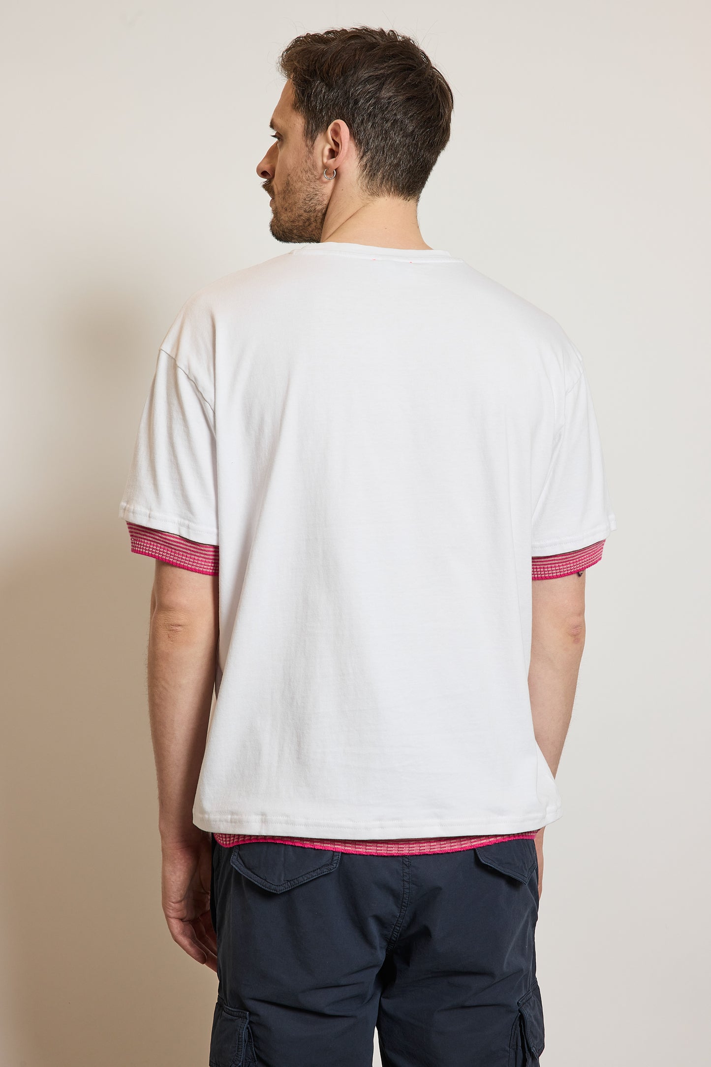TWO-TONE T-SHIRT PINK