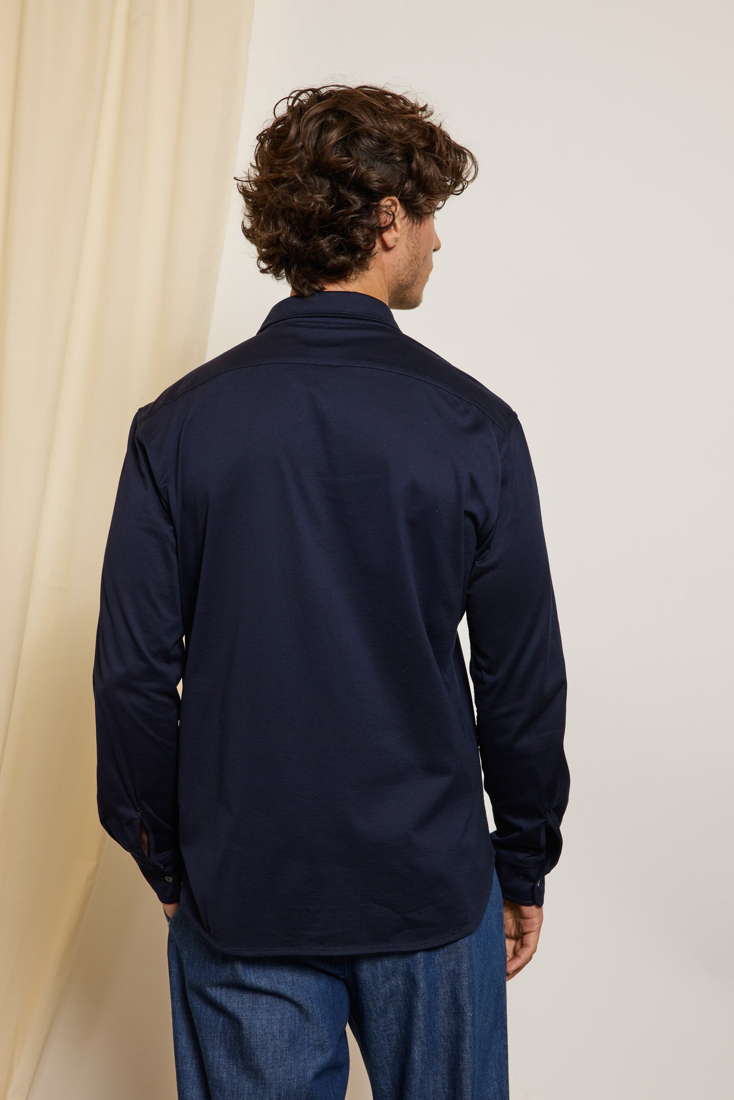 CHEMISE JERSEY MARINE