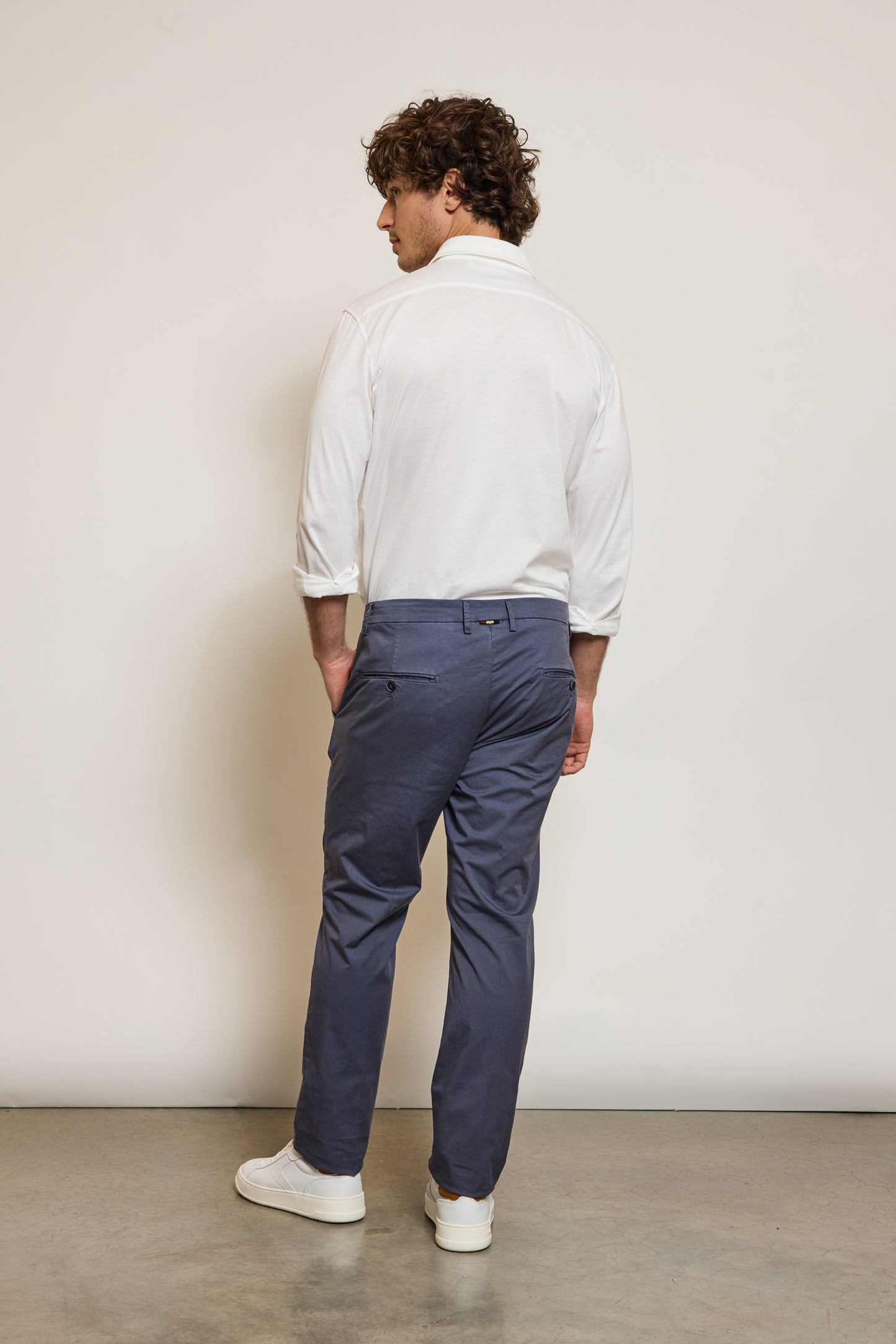 PANTALON EN GABARDINE DENIM