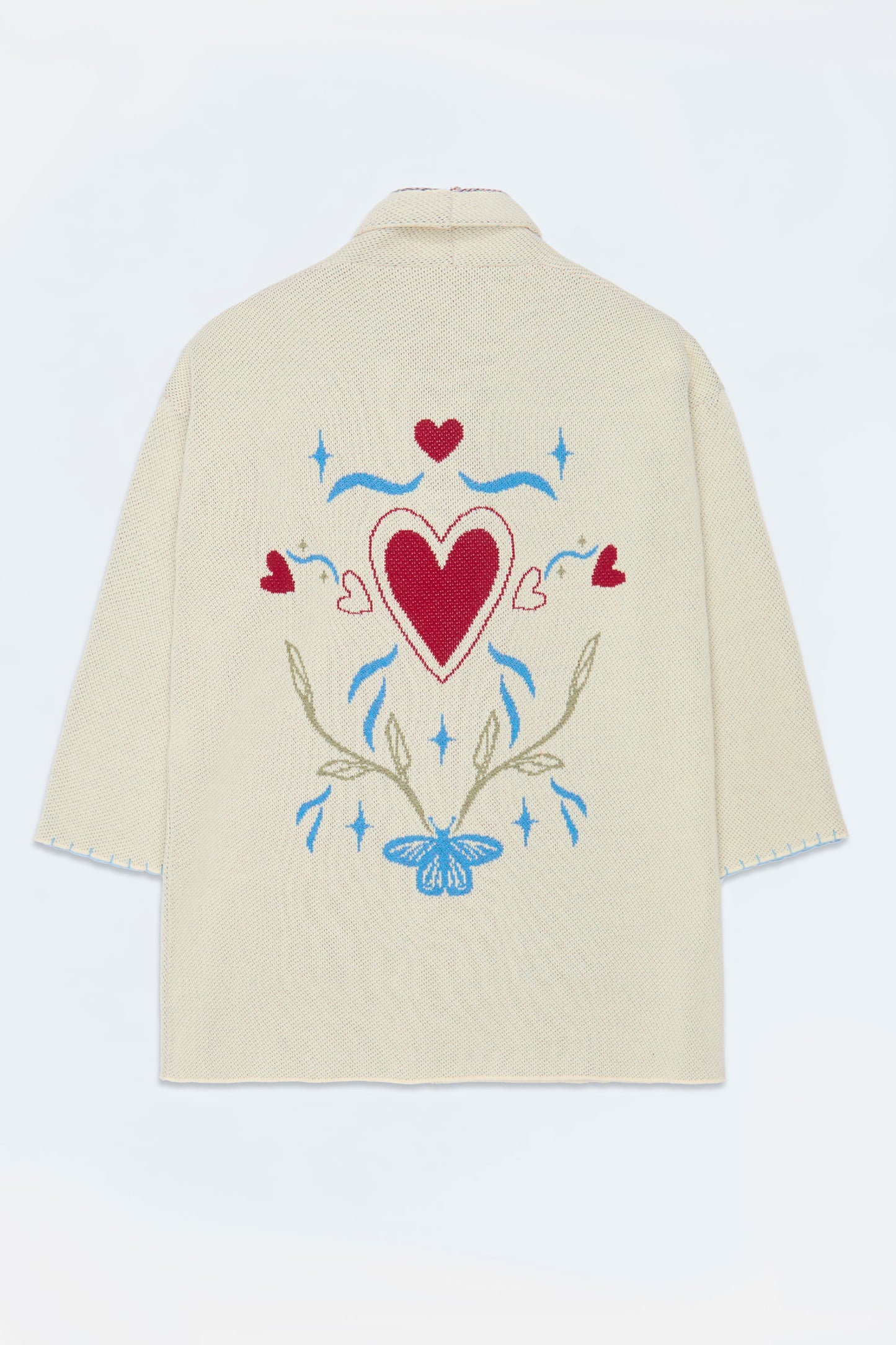 CARDIGAN JACQUARD BLANC