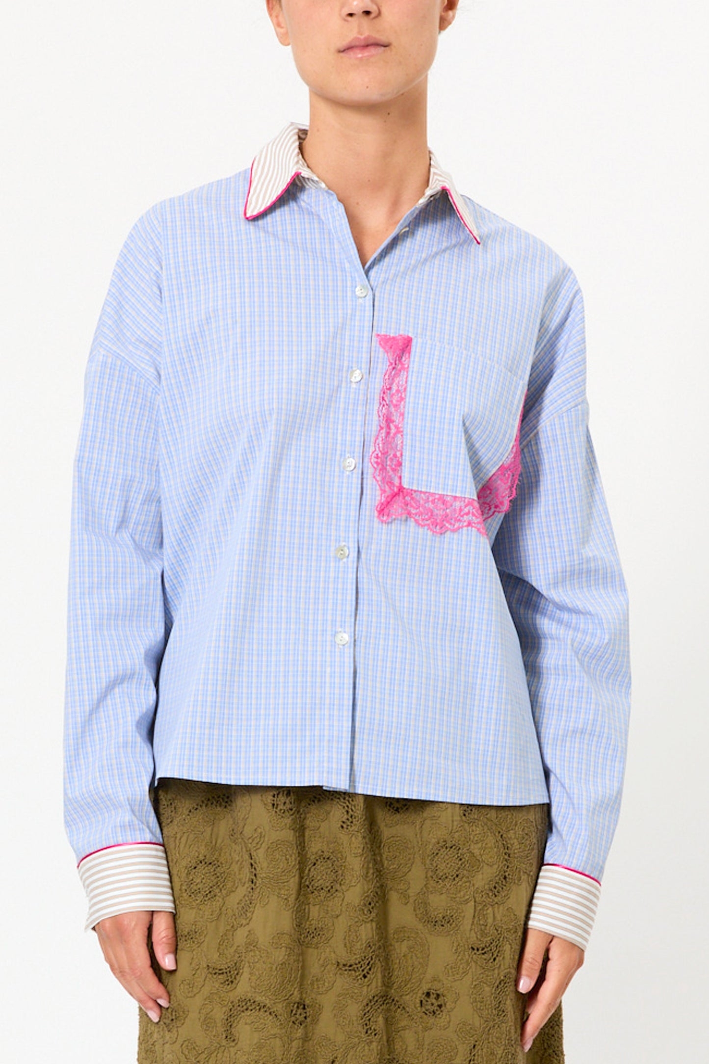 CHEMISE PATCH BLEUE