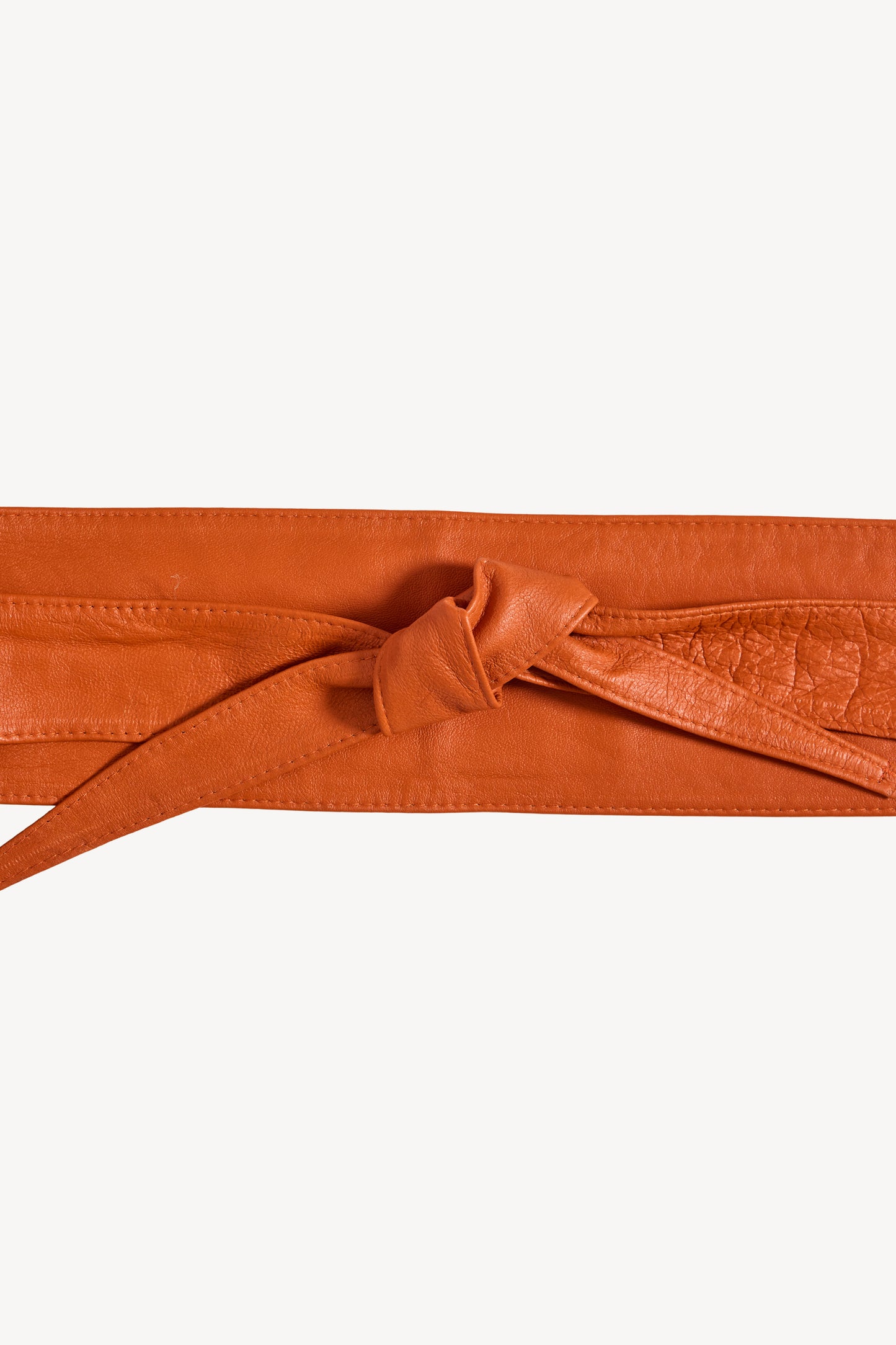 CEINTURE EN CUIR ORANGE