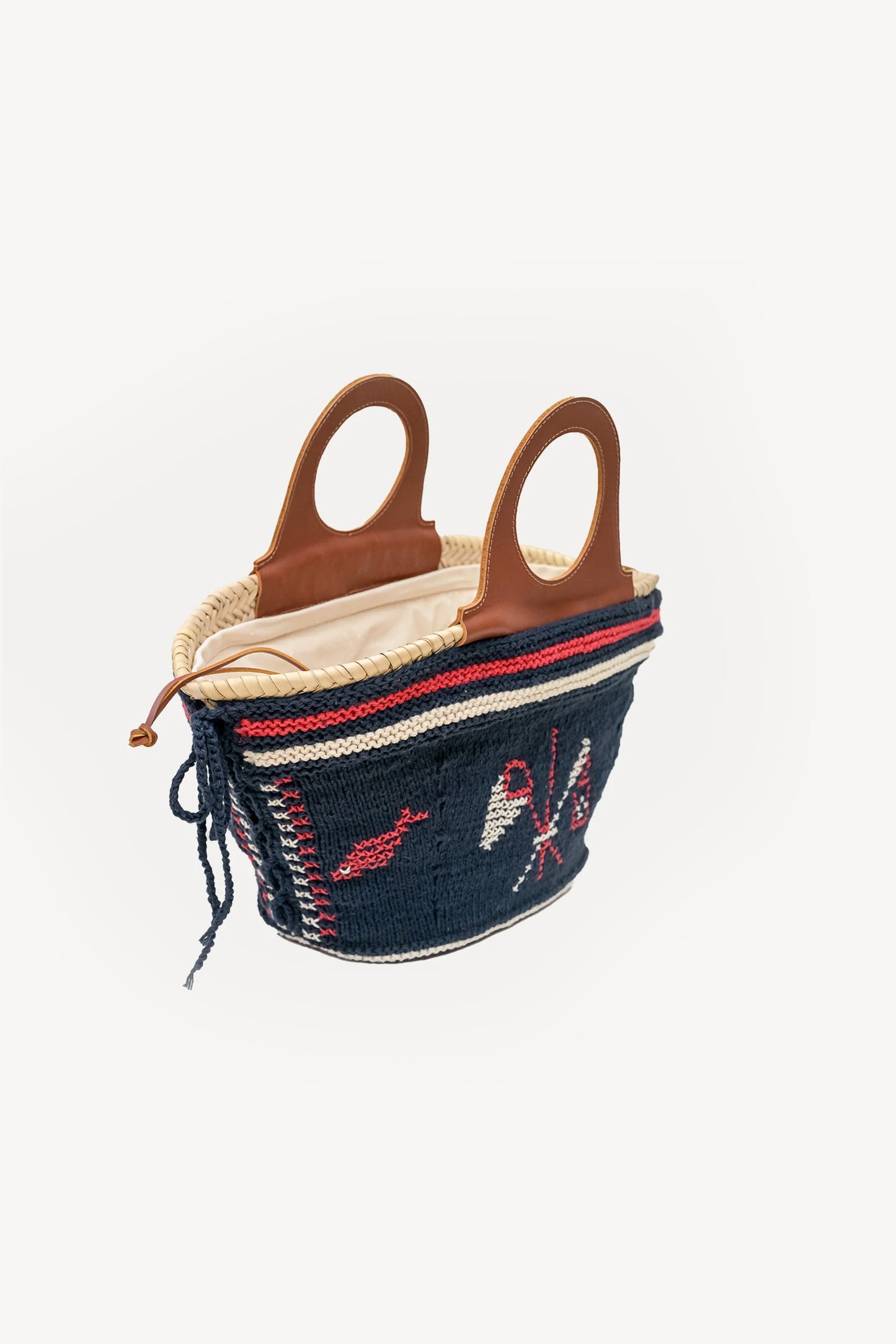 PANIER AVEC TRICOT MARINE