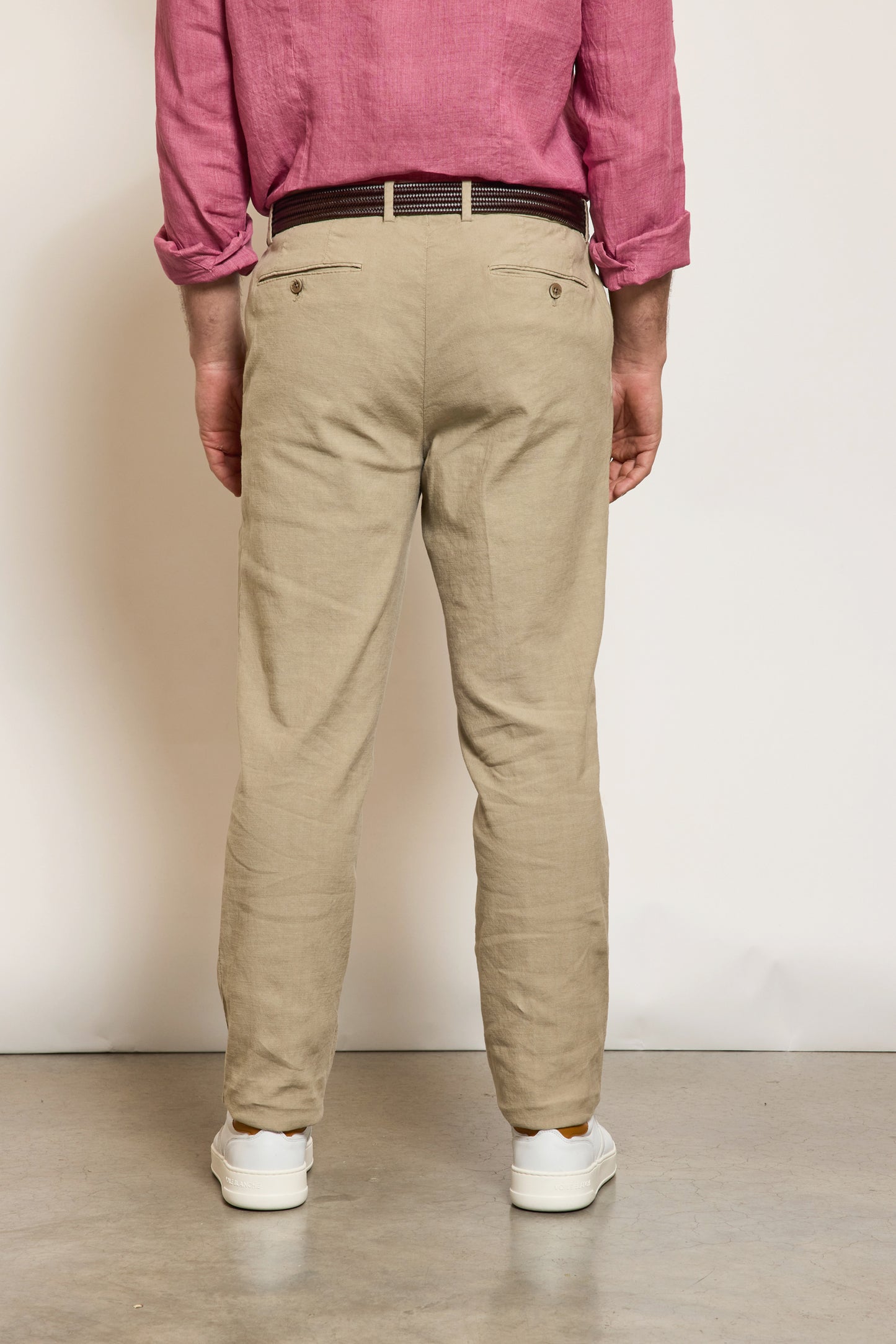 PANTALON À PINCES FICELLE