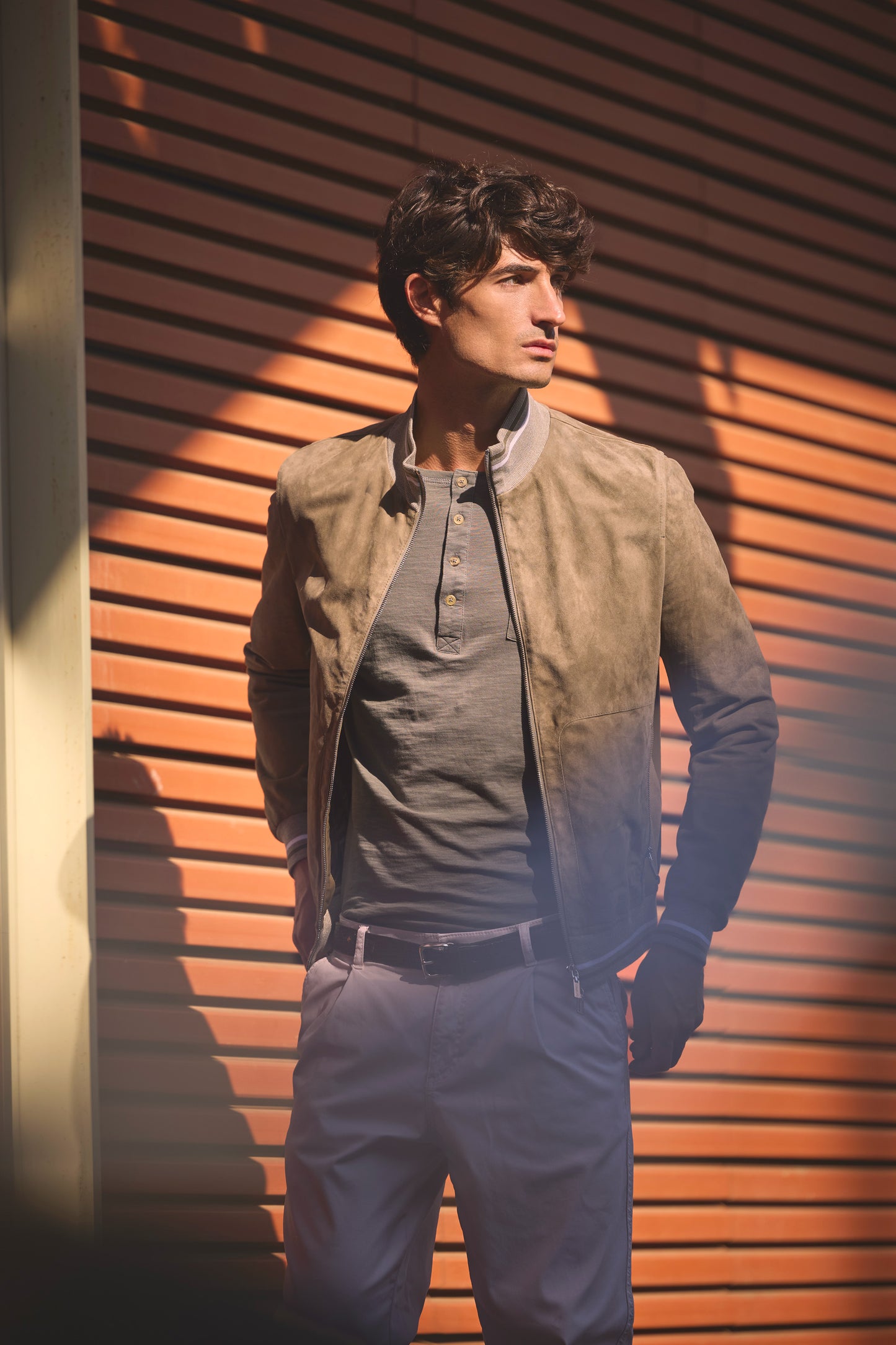 SUEDE JACKET SAGE