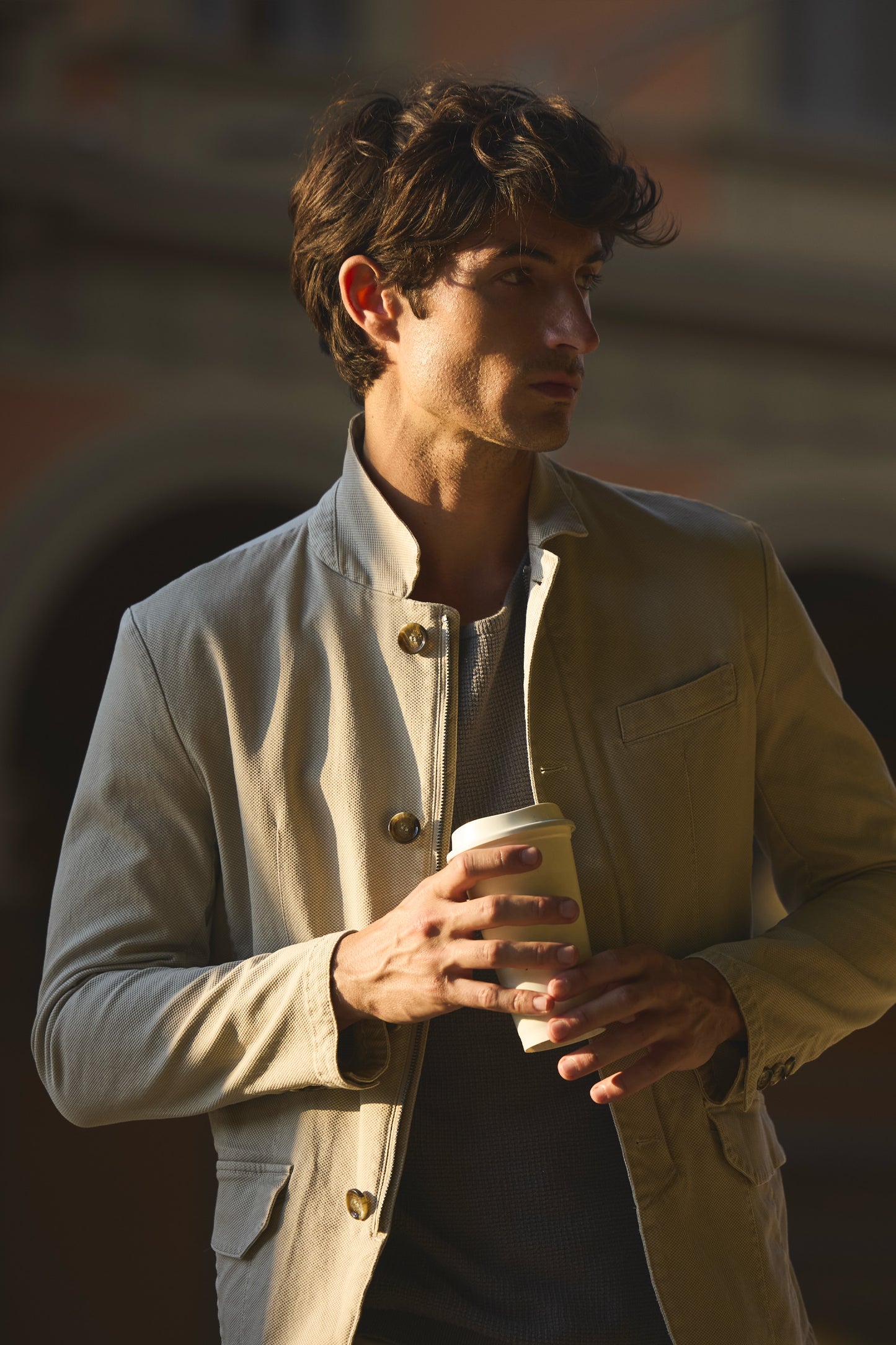COTTON JACKET BEIGE