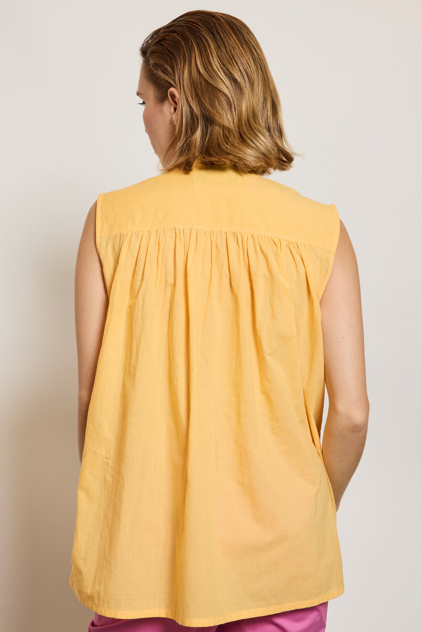 EMBROIDERED PROVENCE SHIRT YELLOW
