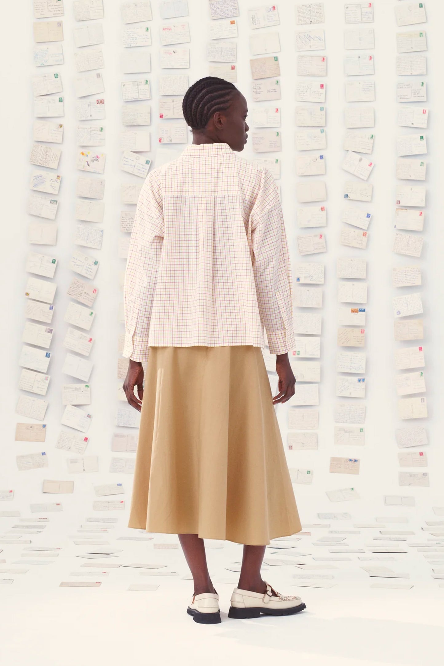 CHEMISE PROVENCE BRODÉE ORANGE
