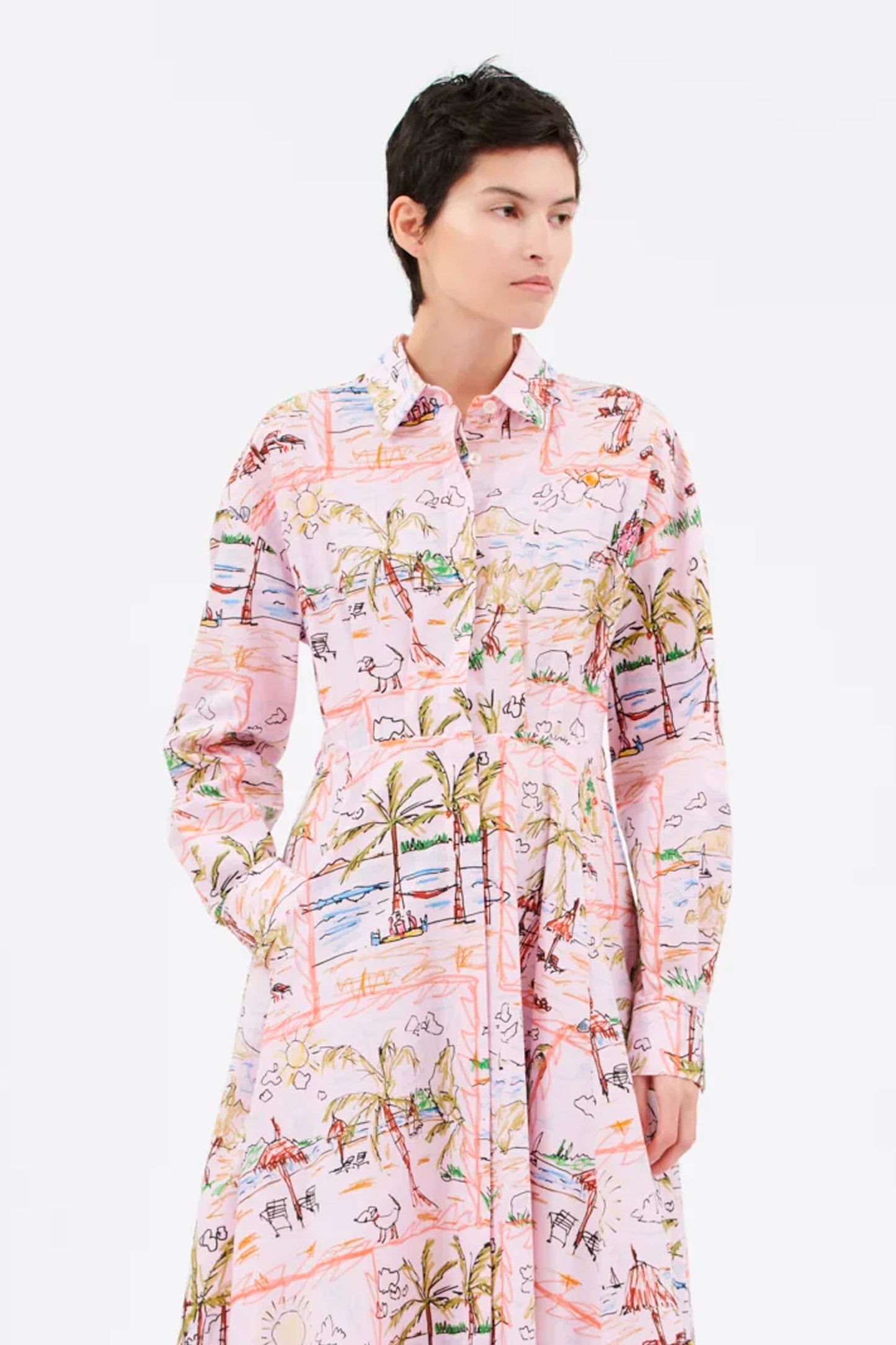 REMINI DRESS PINK
