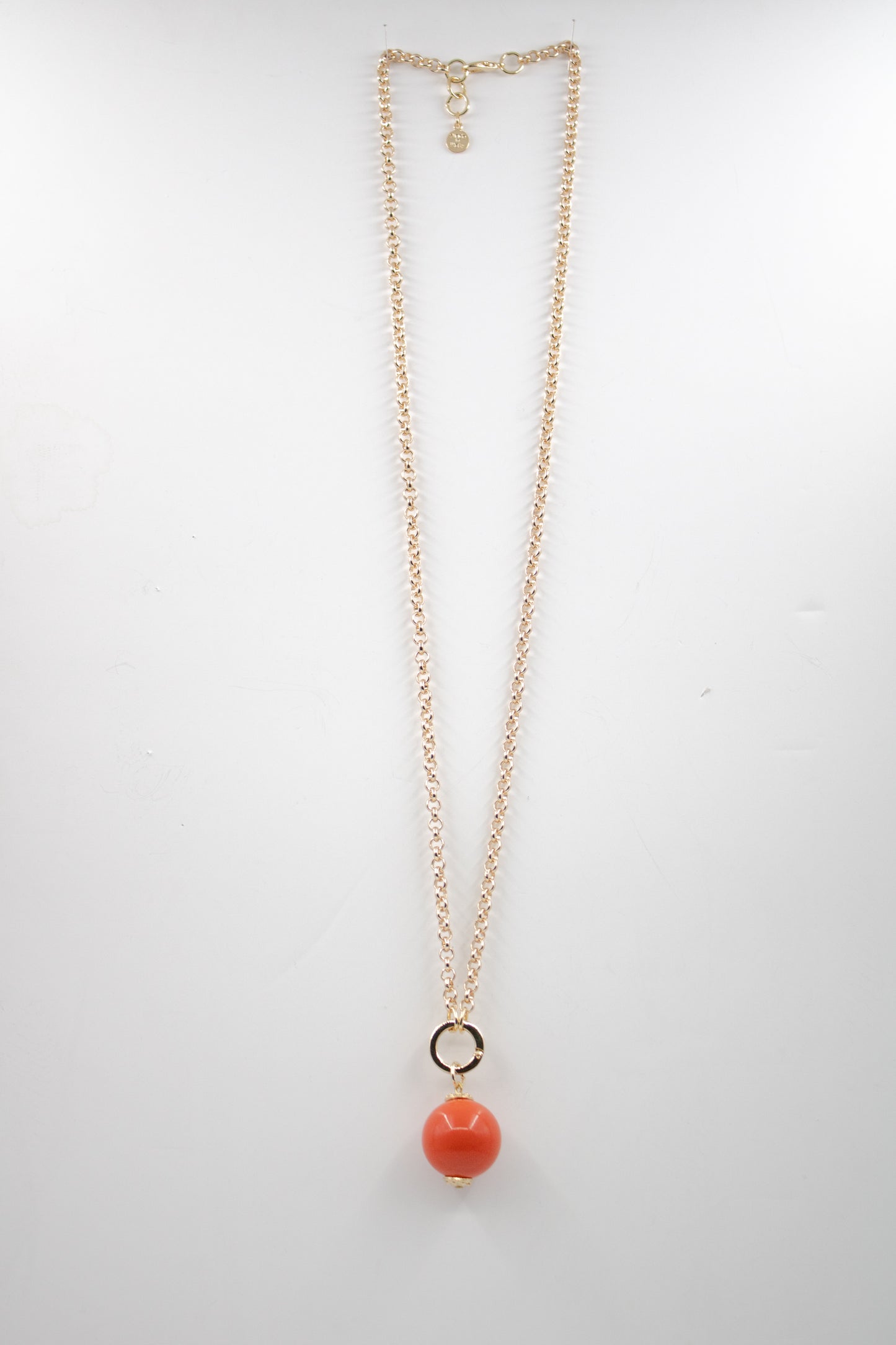 ORANGE BALL CHAIN GOLD