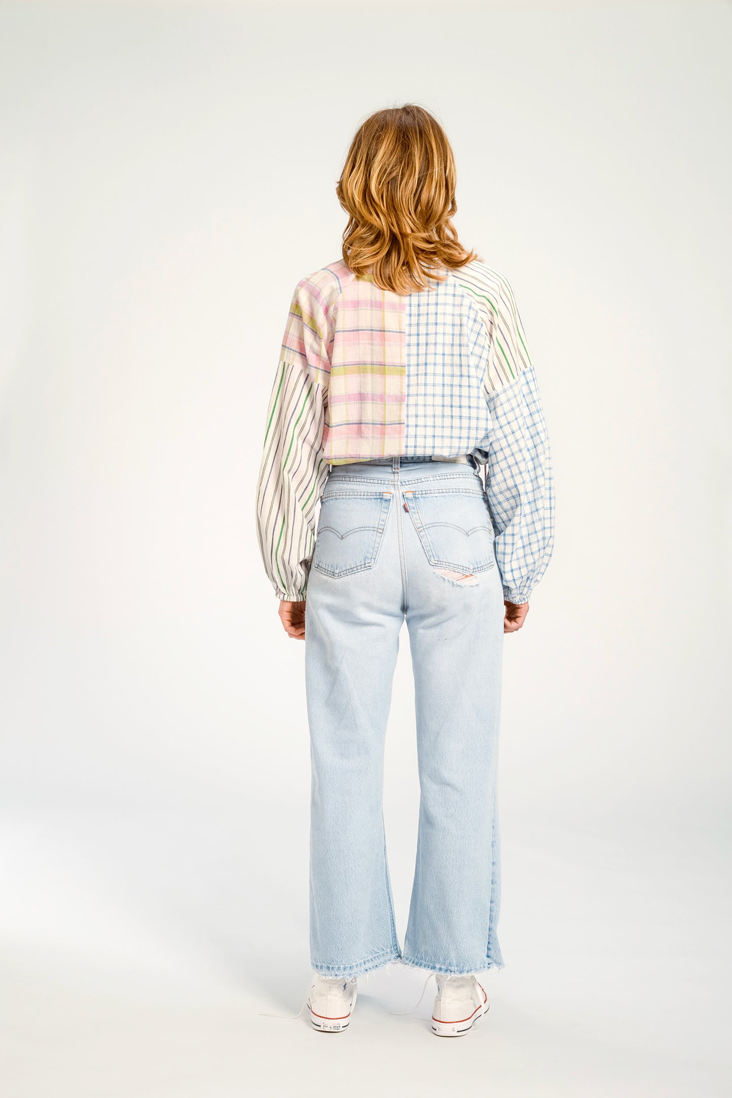 TOP EN VOILE DE COTON ROSE