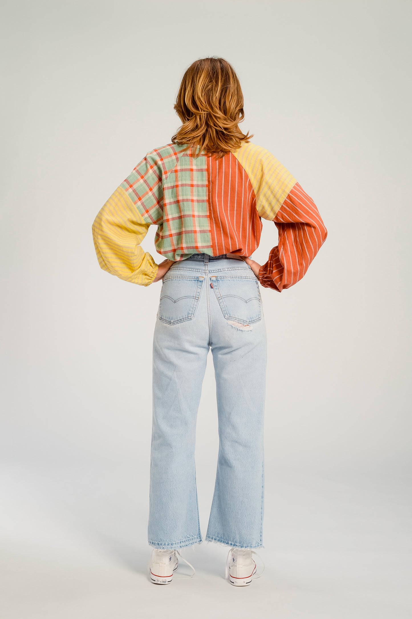 TOP EN VOILE DE COTON TERRACOTTA
