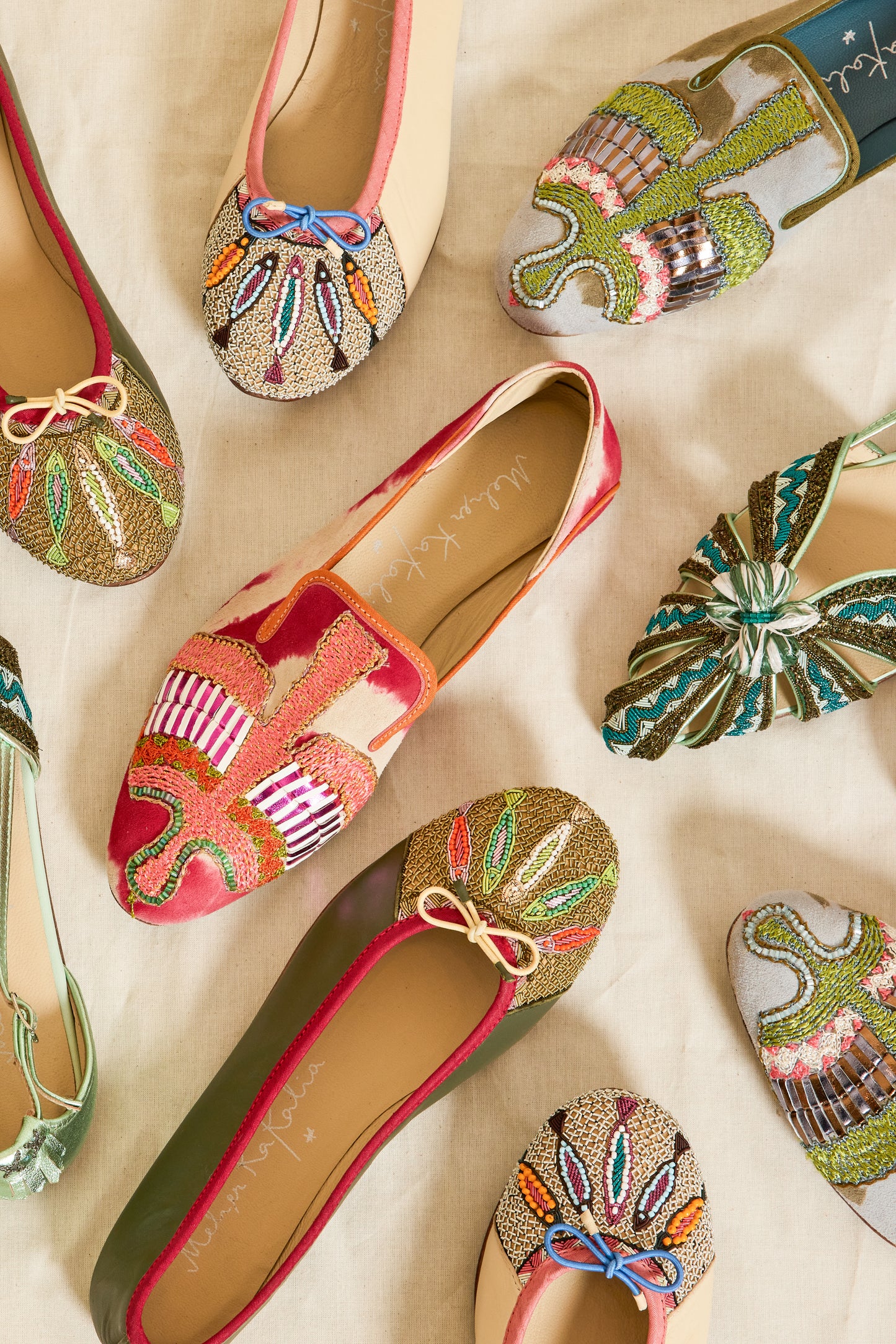 BALLERINES POISSONS KAKI