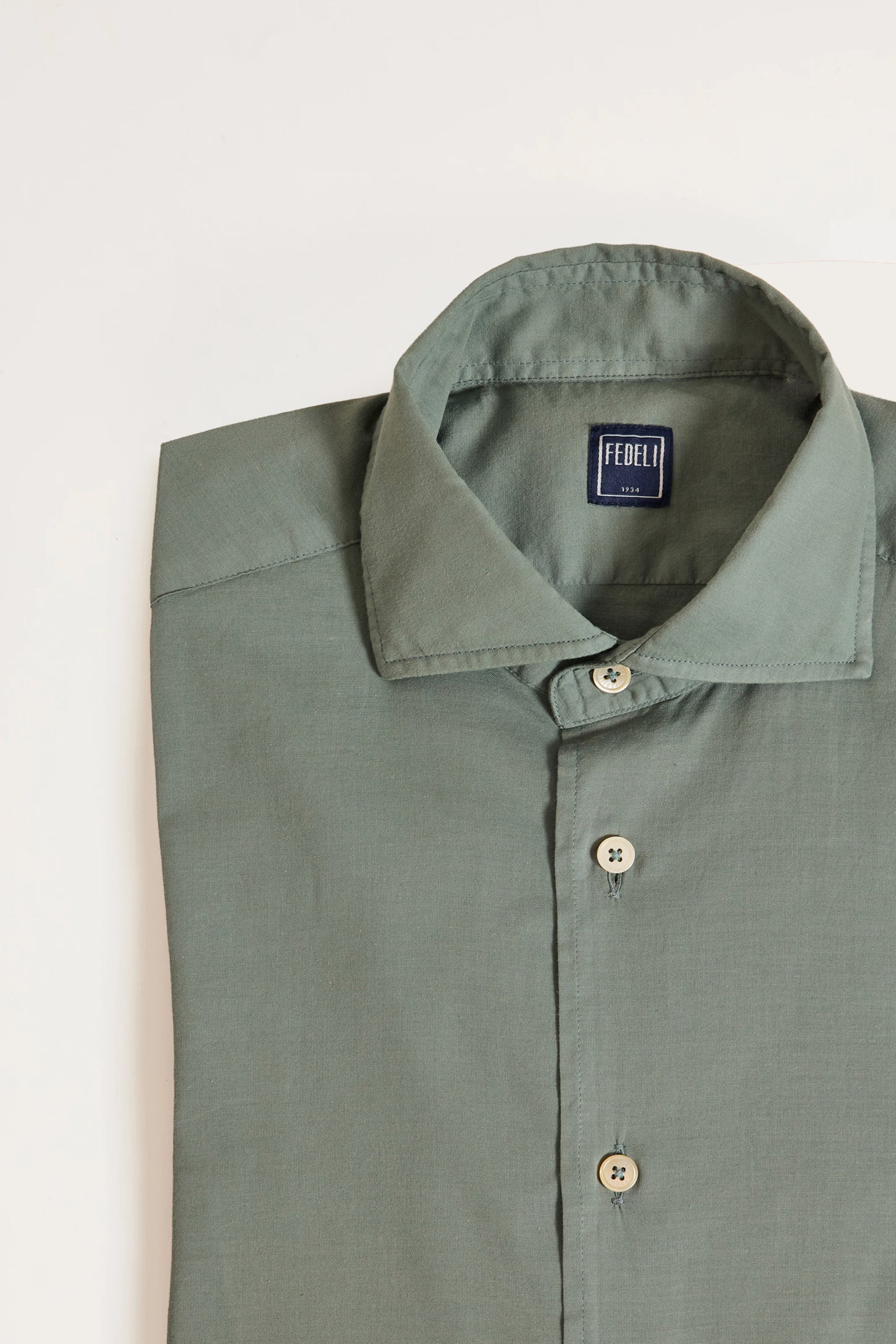 CHEMISE EN VOILE DE COTON KAKI