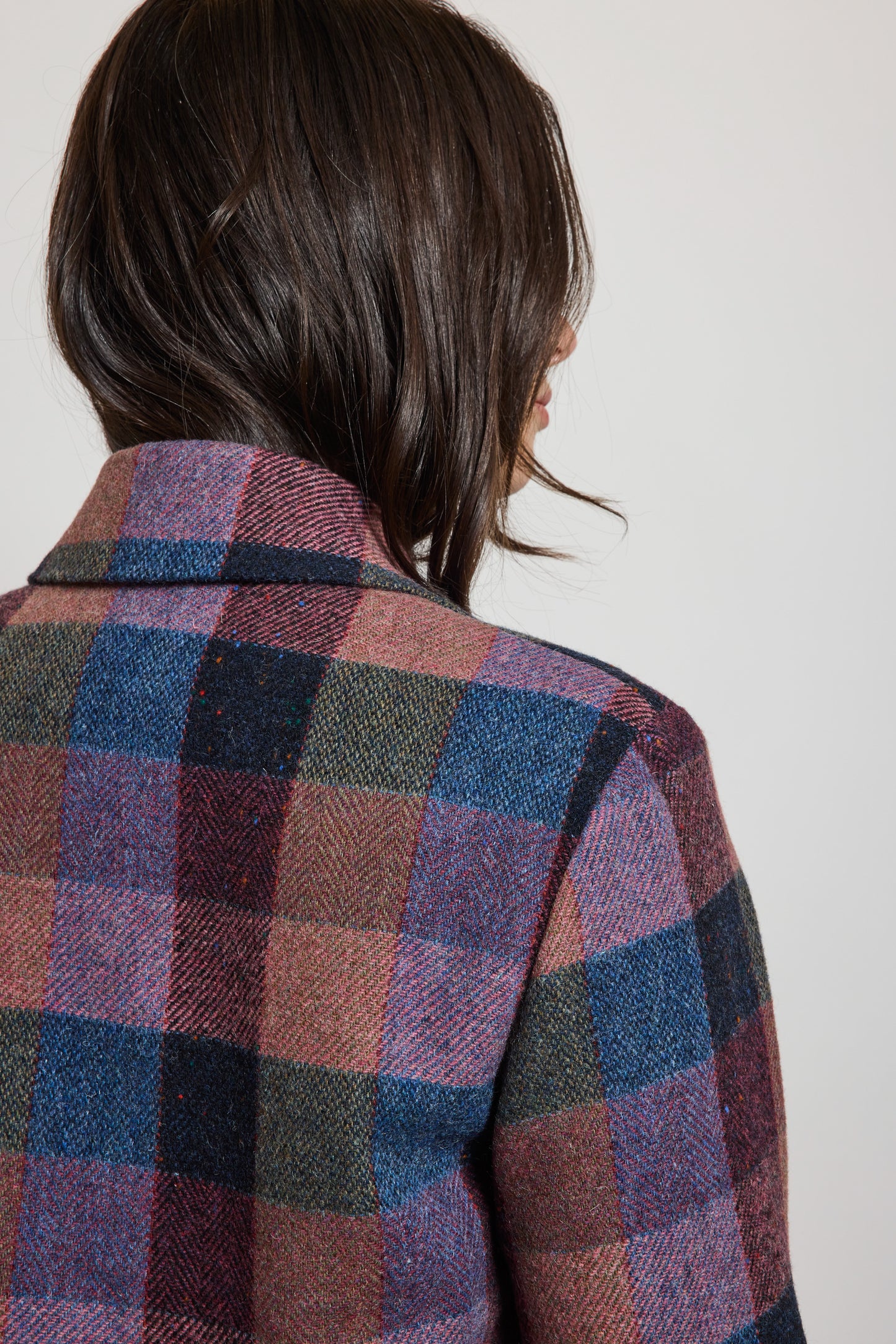 VESTE À CARREAUX VIOLET