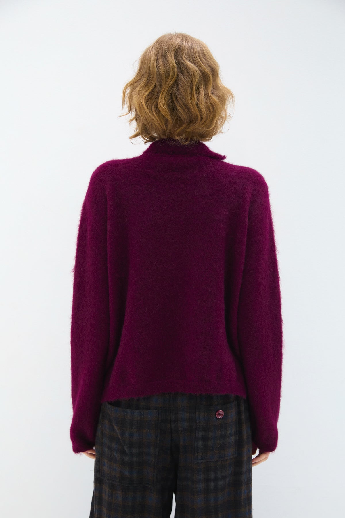 MOHAIR SWEATER BURGUNDY
