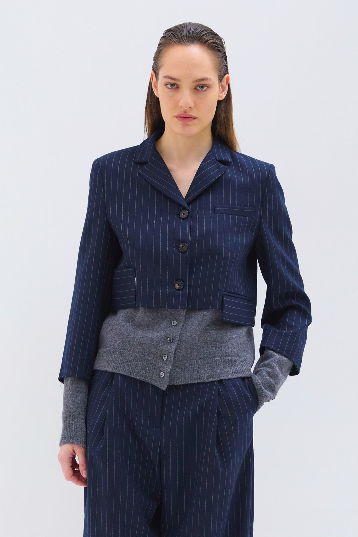 TENNIS JACKET NAVY