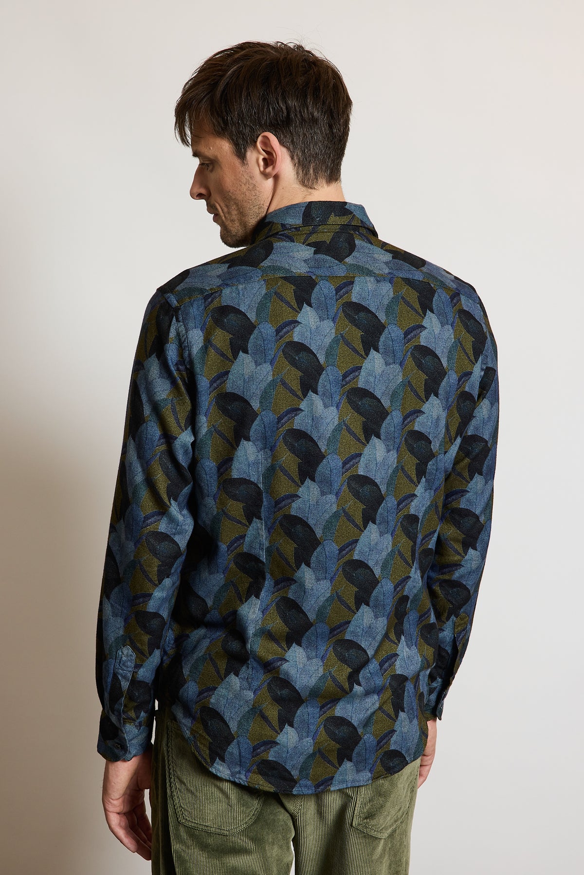 FLANNEL SEMI SLIM SHIRT LEAVES