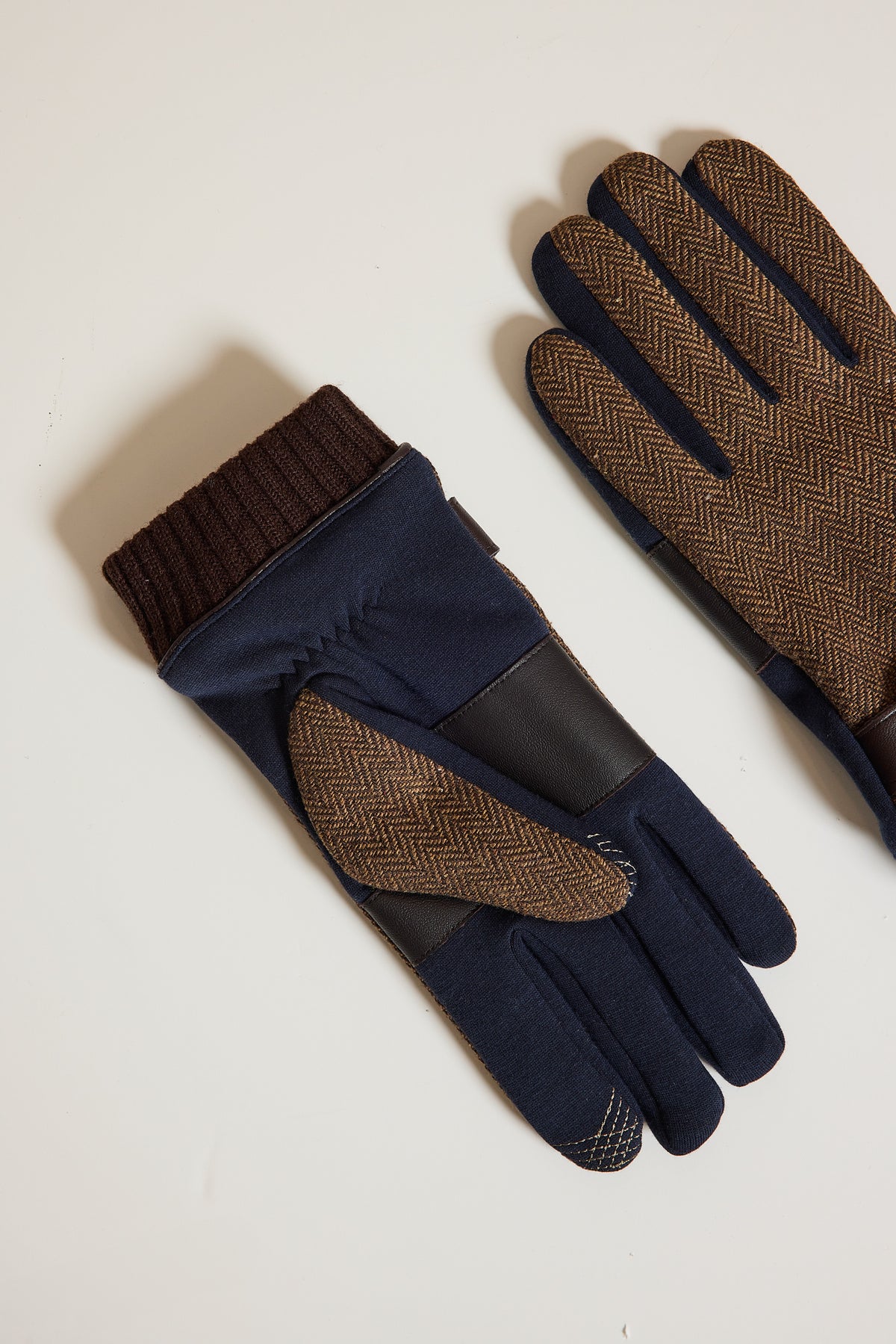 GANTS CHEVRONS CHOCOLAT