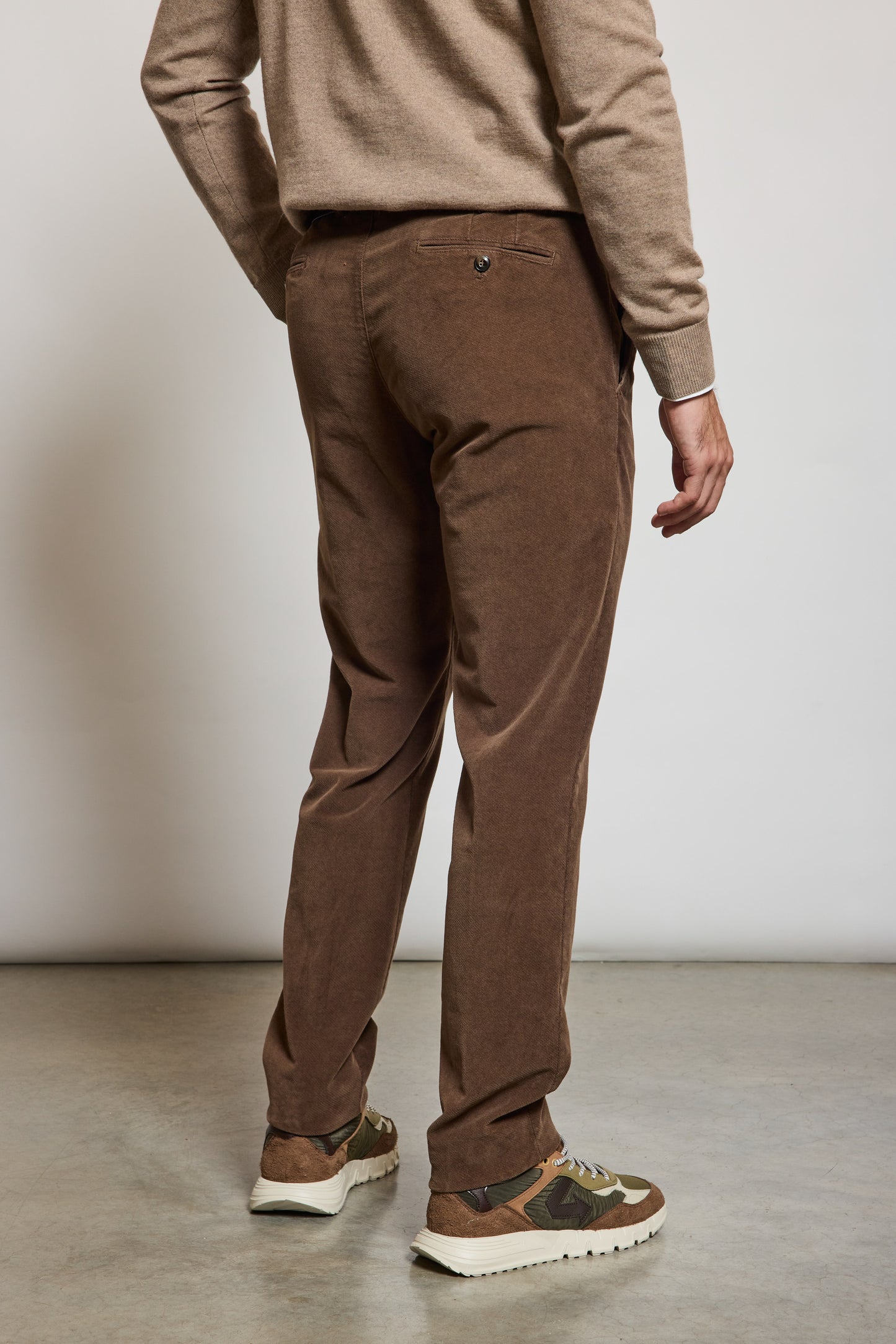PANTALON VELOURS DIAGONALE VISON