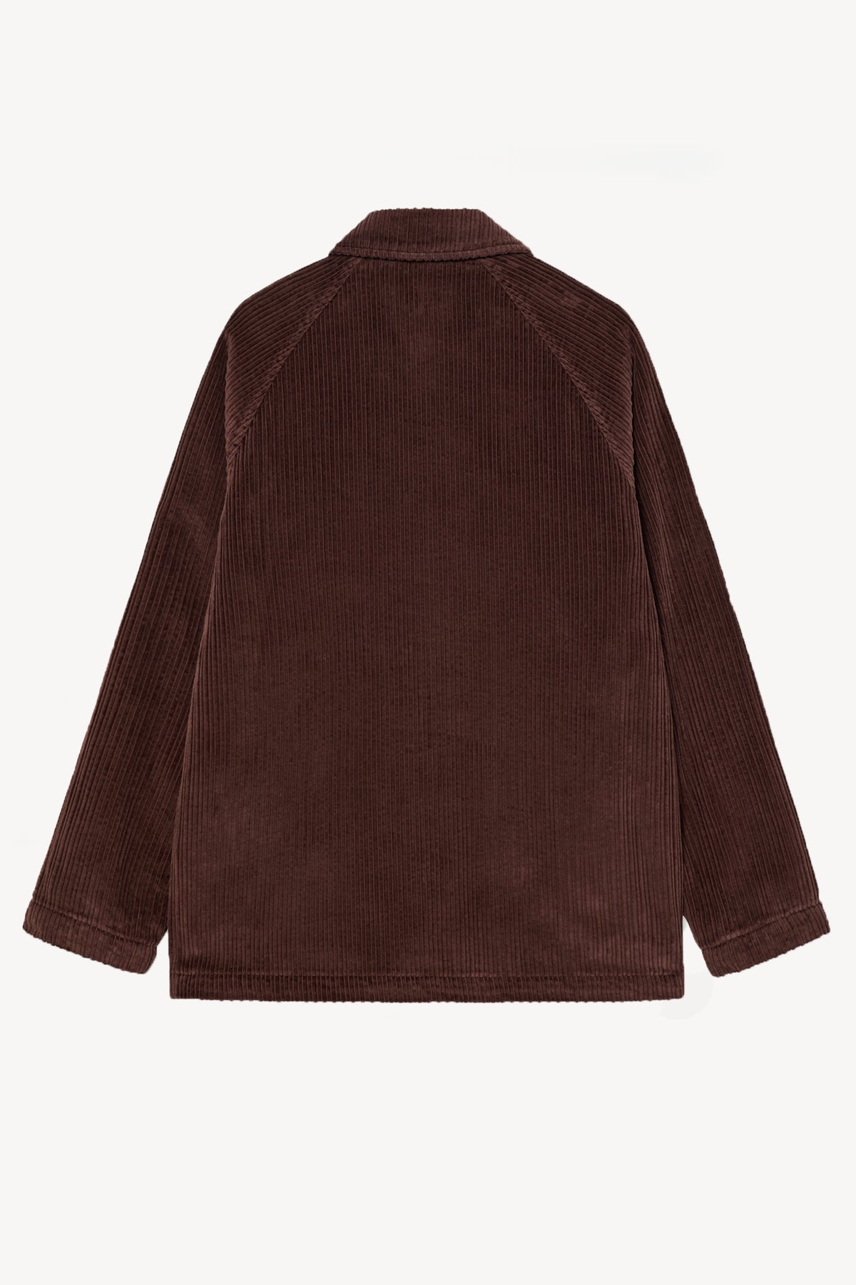 BLOUSON EN VELOURS COTELÉ MARRON