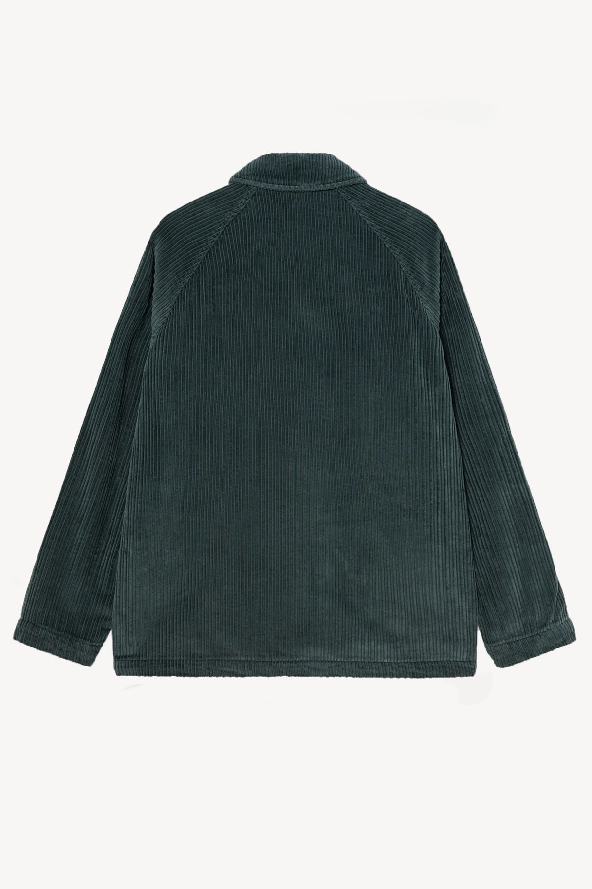 ROUGHT-RIBBED JACKET GREEN LAGOON