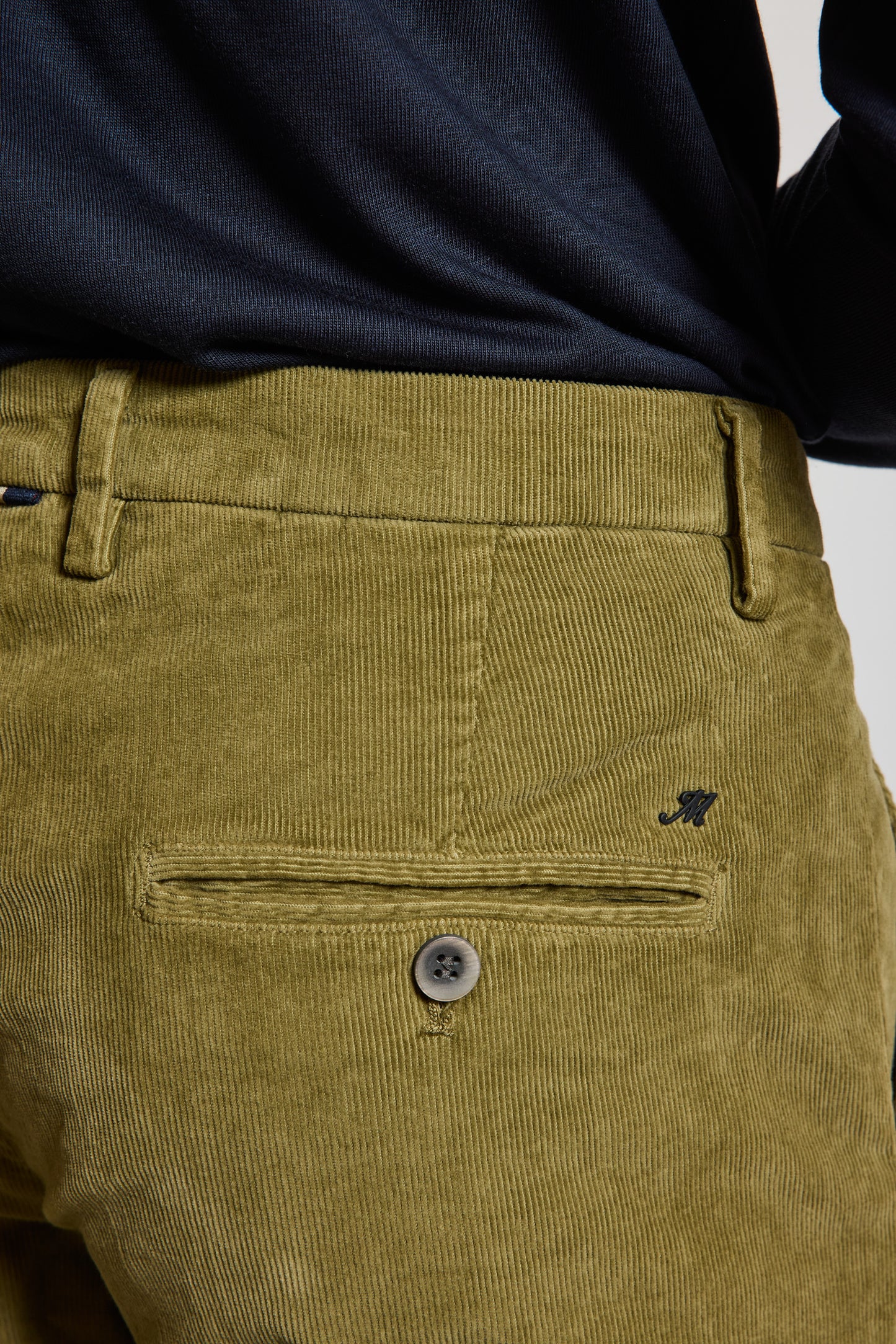 PANTALON VELOURS OLIVE