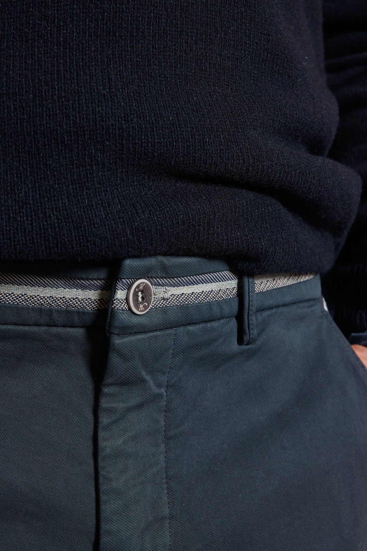 PANTALON GANSÉ MARINE