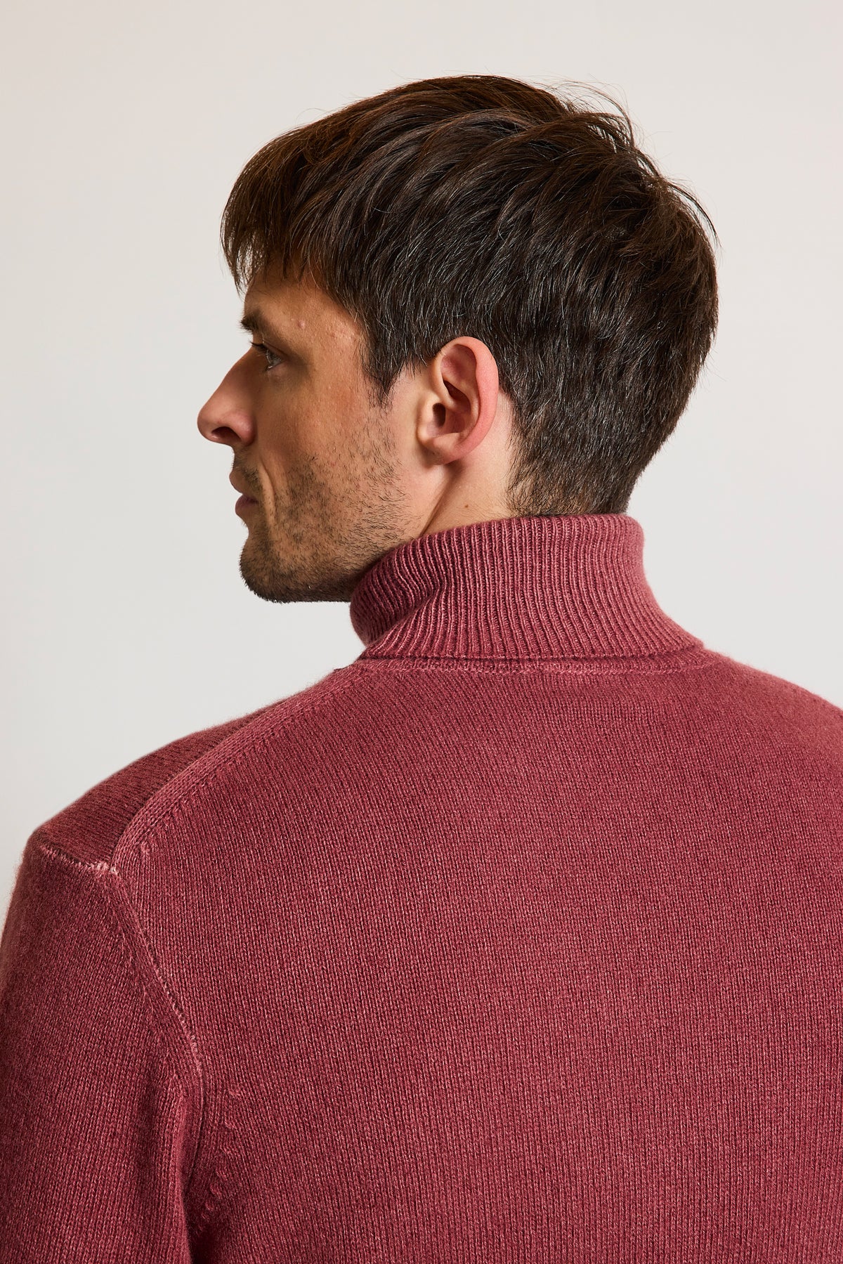 PULL EN CACHEMIRE VIEUX ROSE