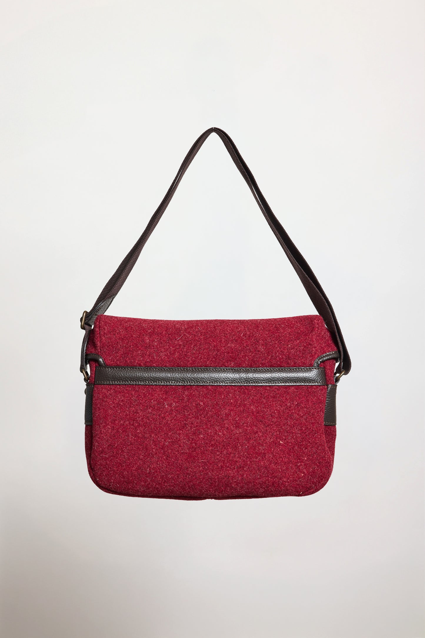 BESACE TWEED BORDEAUX