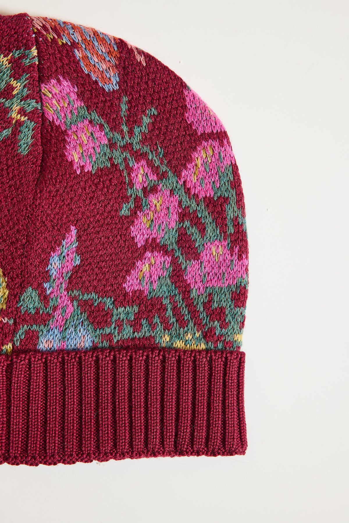 JACQUARD HAT BURGUNDY
