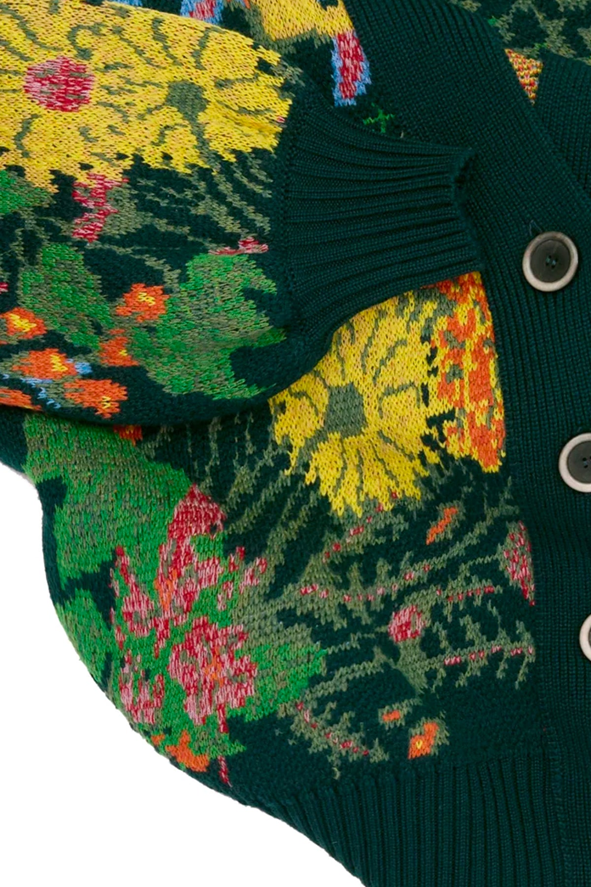 JACQUARD CARDIGAN GREEN