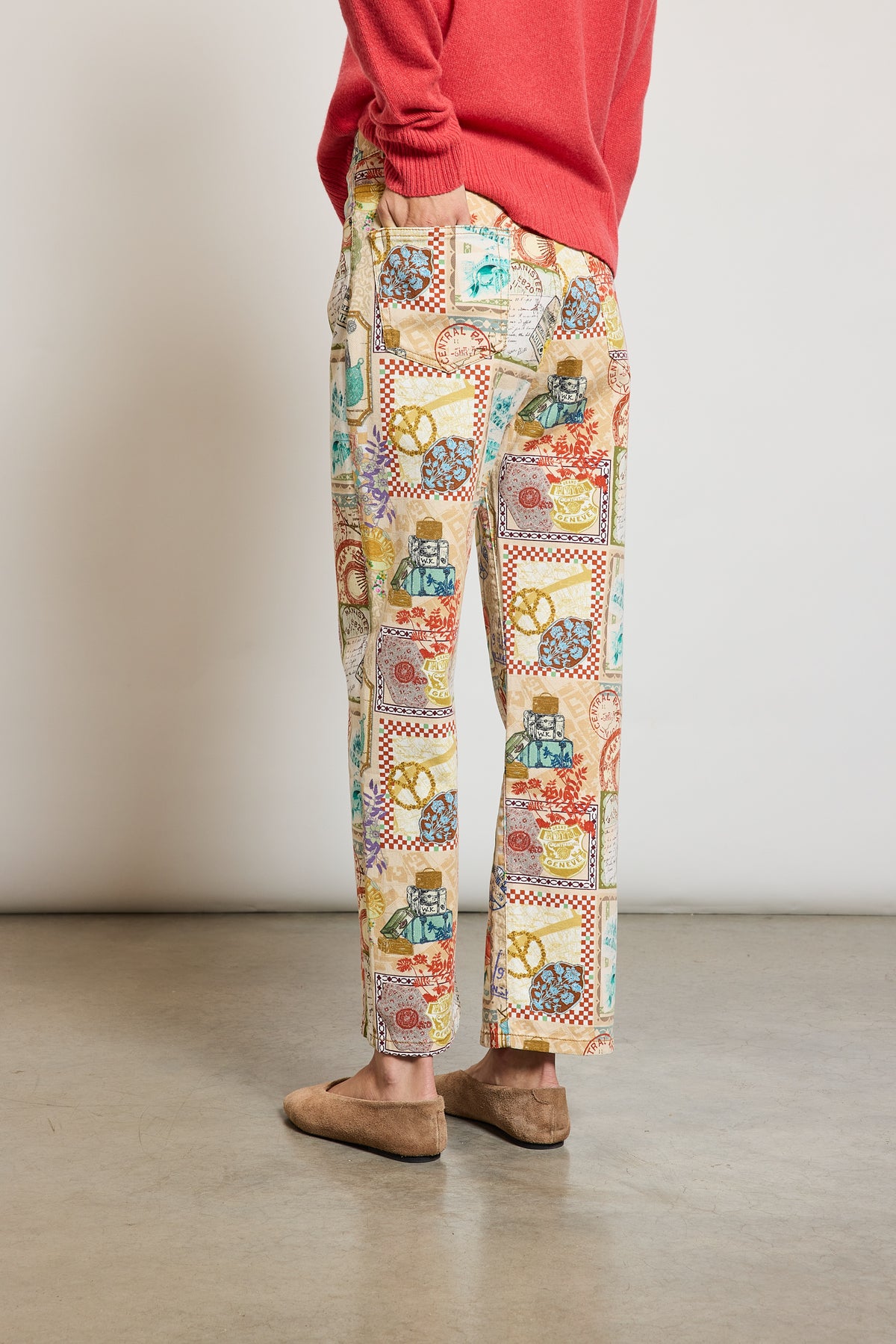 PRINTED JEANS MULTICOLORED