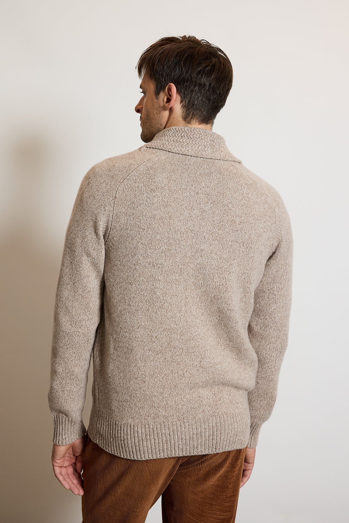 CARDIGAN EN LAINE BEIGE