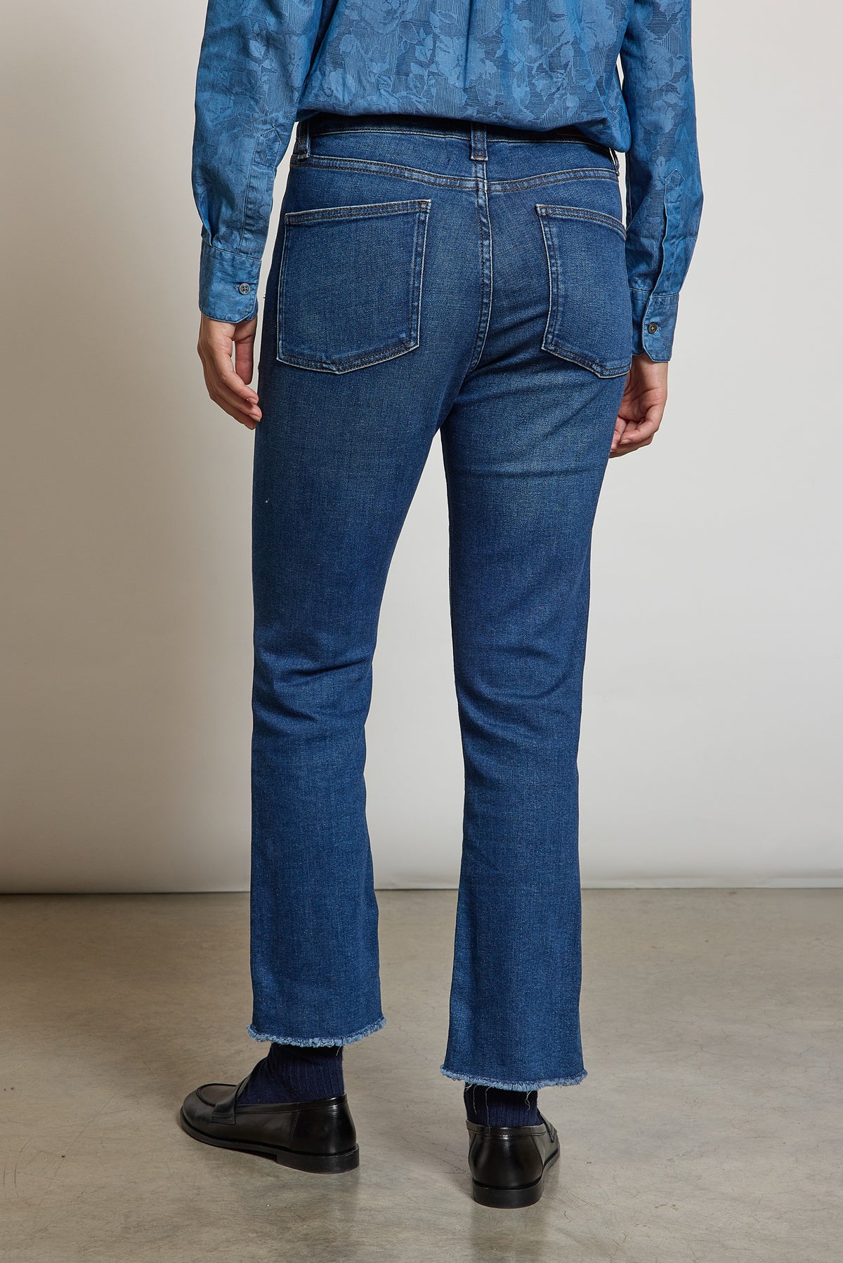 FLARE JEANS WASHED BLUE