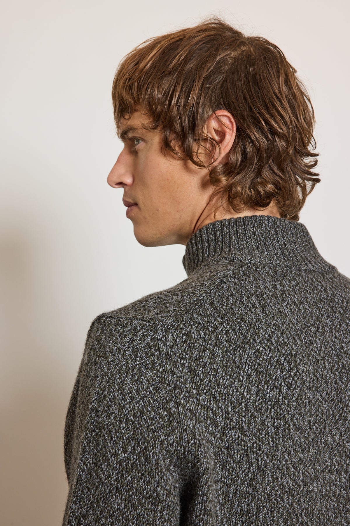 WOOL AND CASHMERE SWEATER KHAKI