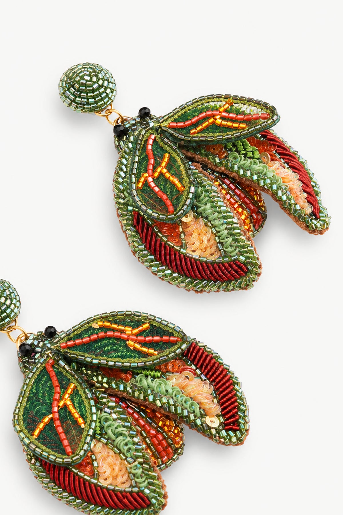 BUTTERFLY EARINGS GREEN