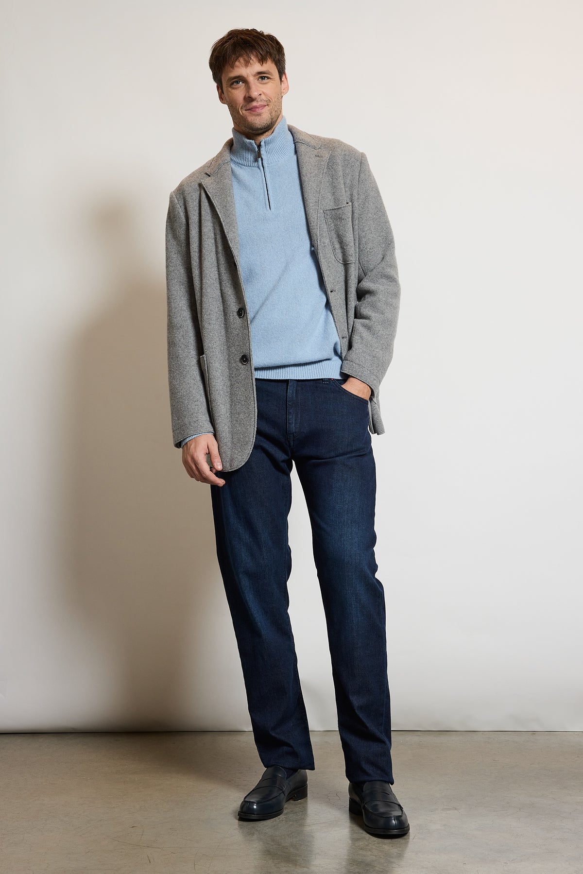 WOOL JACKET GRAY