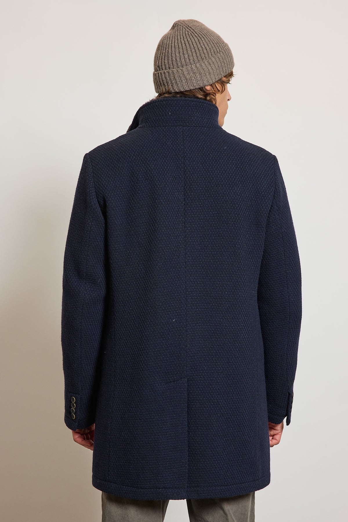 WOOL COAT NAVY