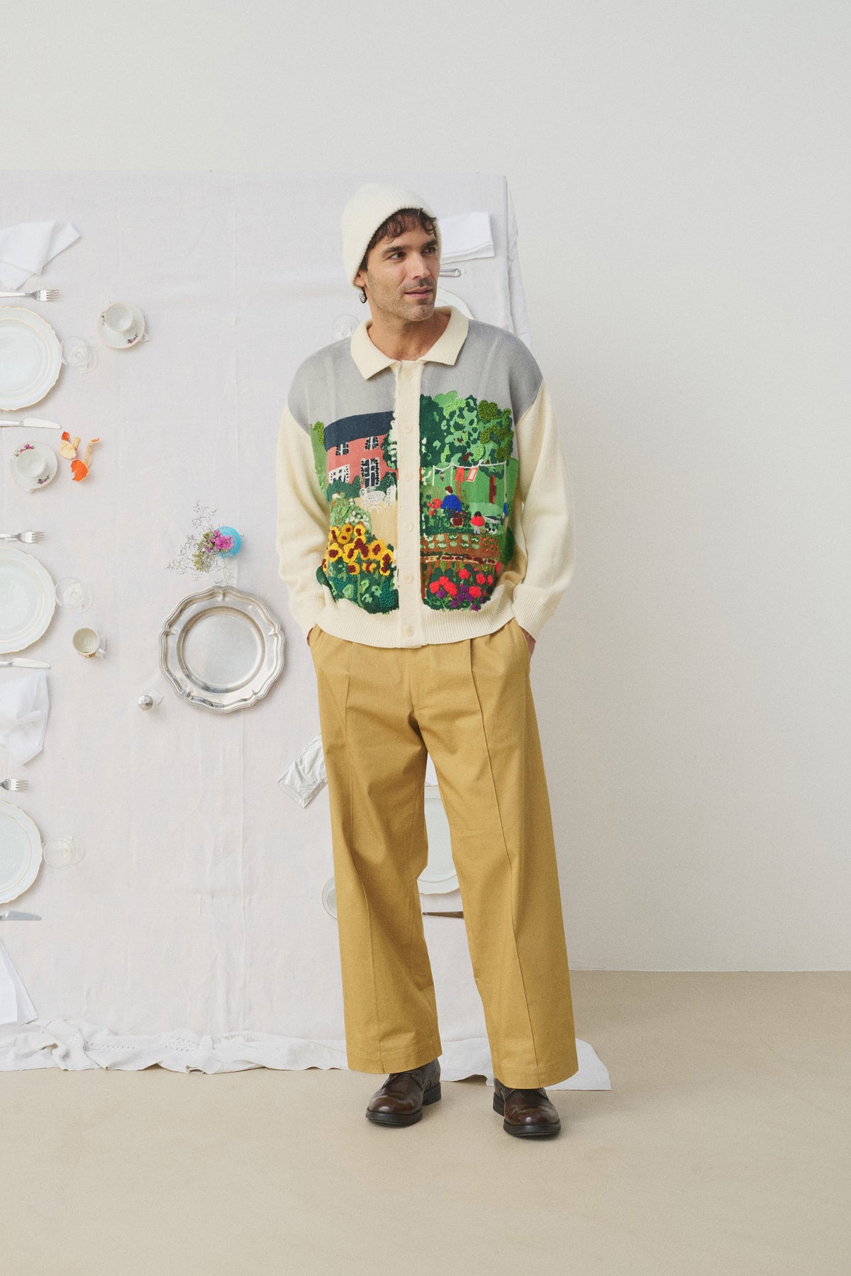CARDIGAN EN LAINE OFF WHITE