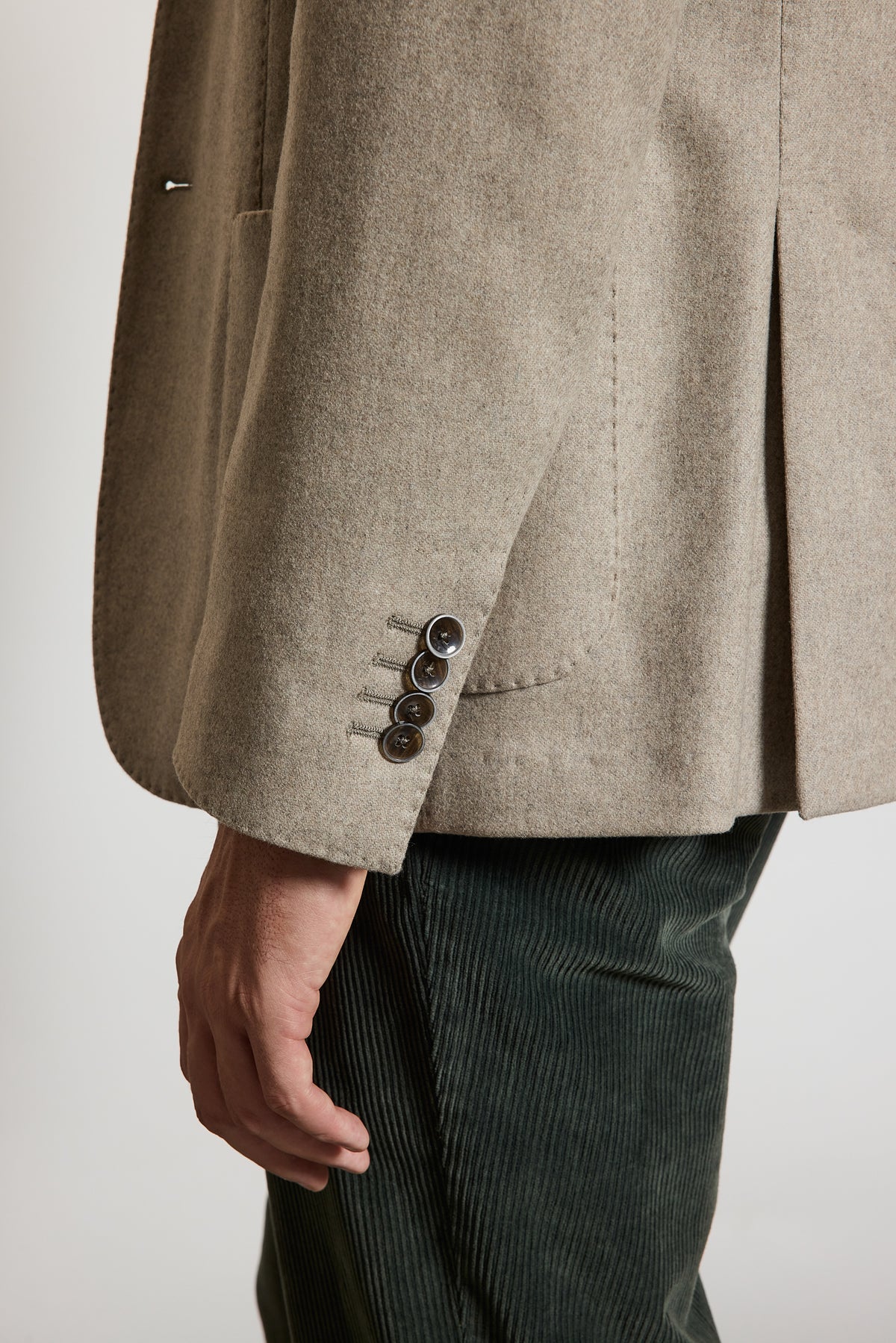 STRETCH CASHMERE JACKET BEIGE