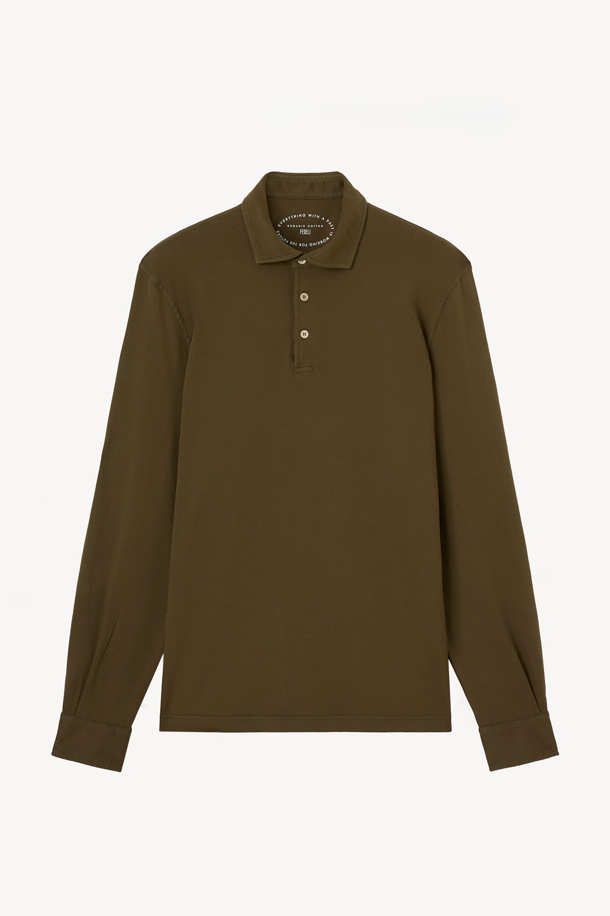 COTTON PIQUE POLO KHAKI