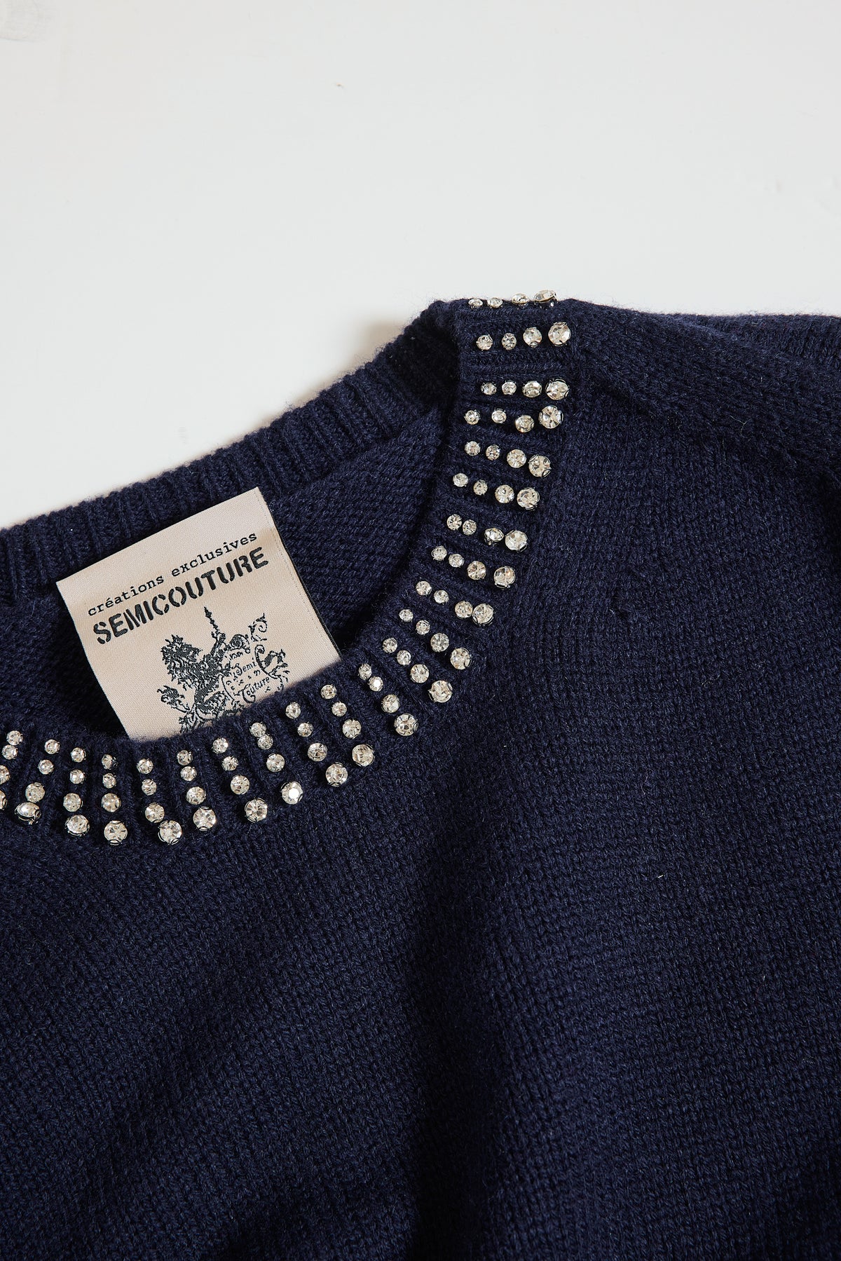 STRASS SWEATER NAVY