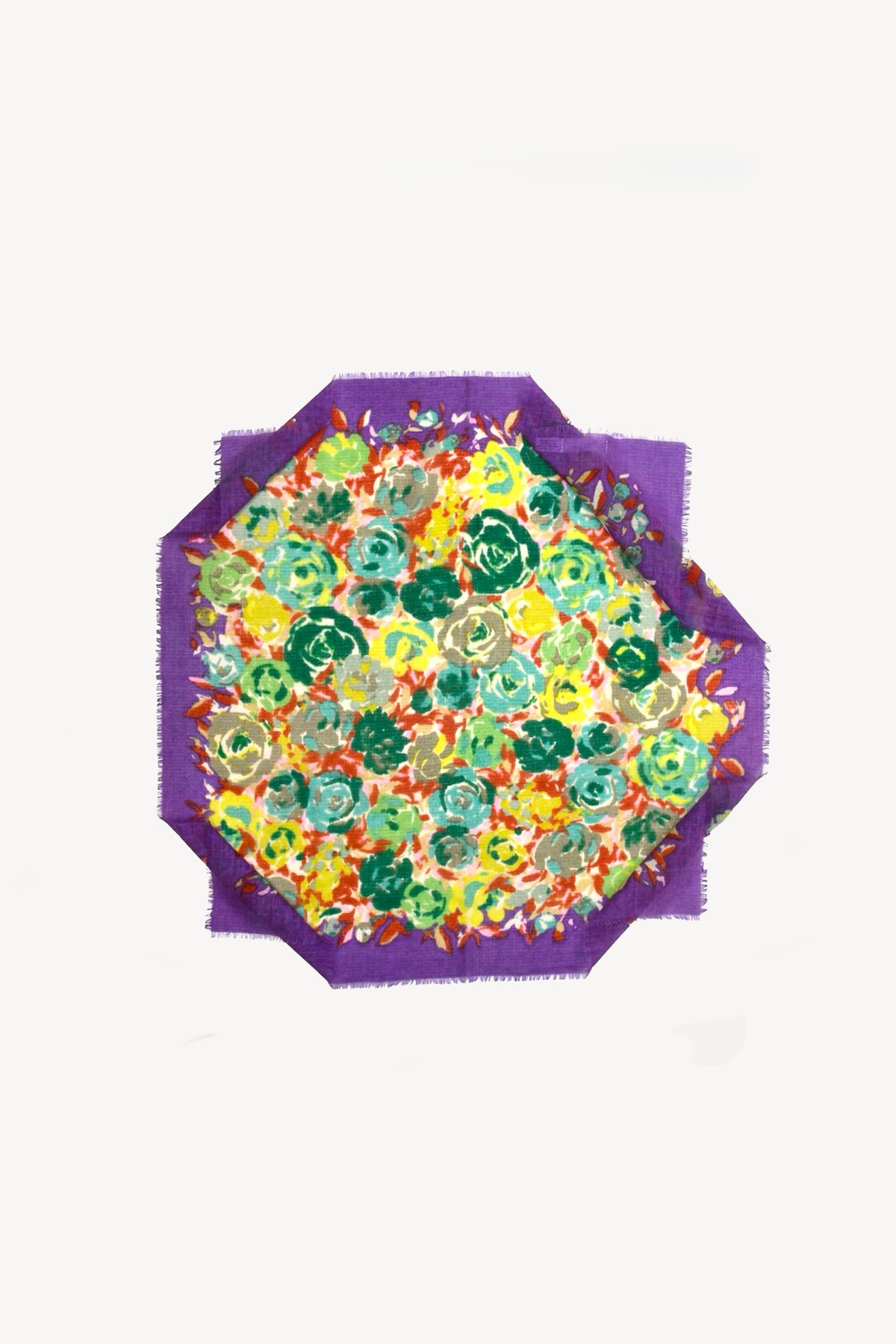 BANDANA FLEURS VIOLET