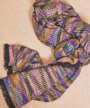 WOOL AND CASHMERE SCARF PURPLE