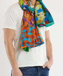 PATCHWORK SCARF MULTICOLORED